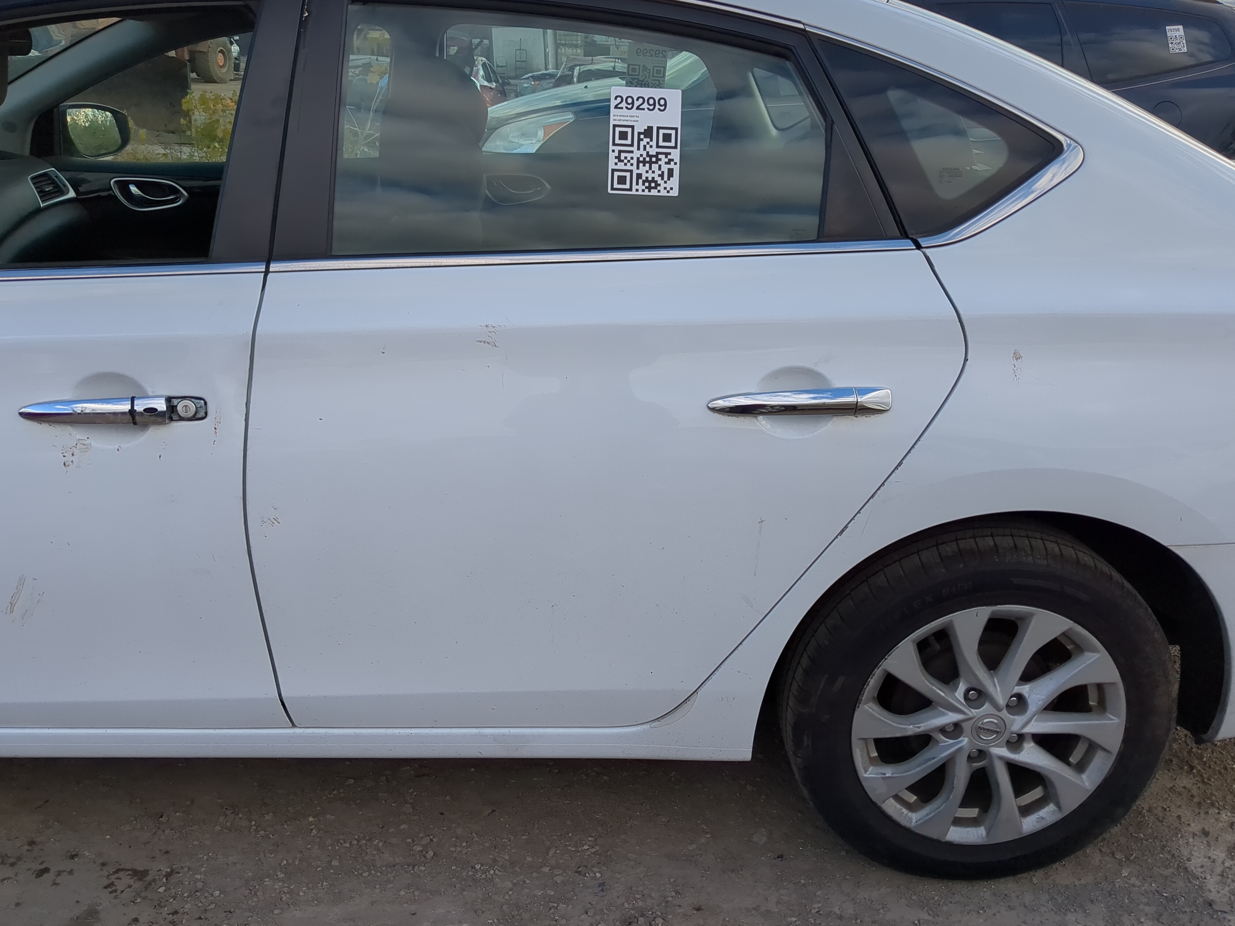 2013-2019 Nissan Sentra Driver Rear Door Oem 1215312 - Oemusedautoparts1.com