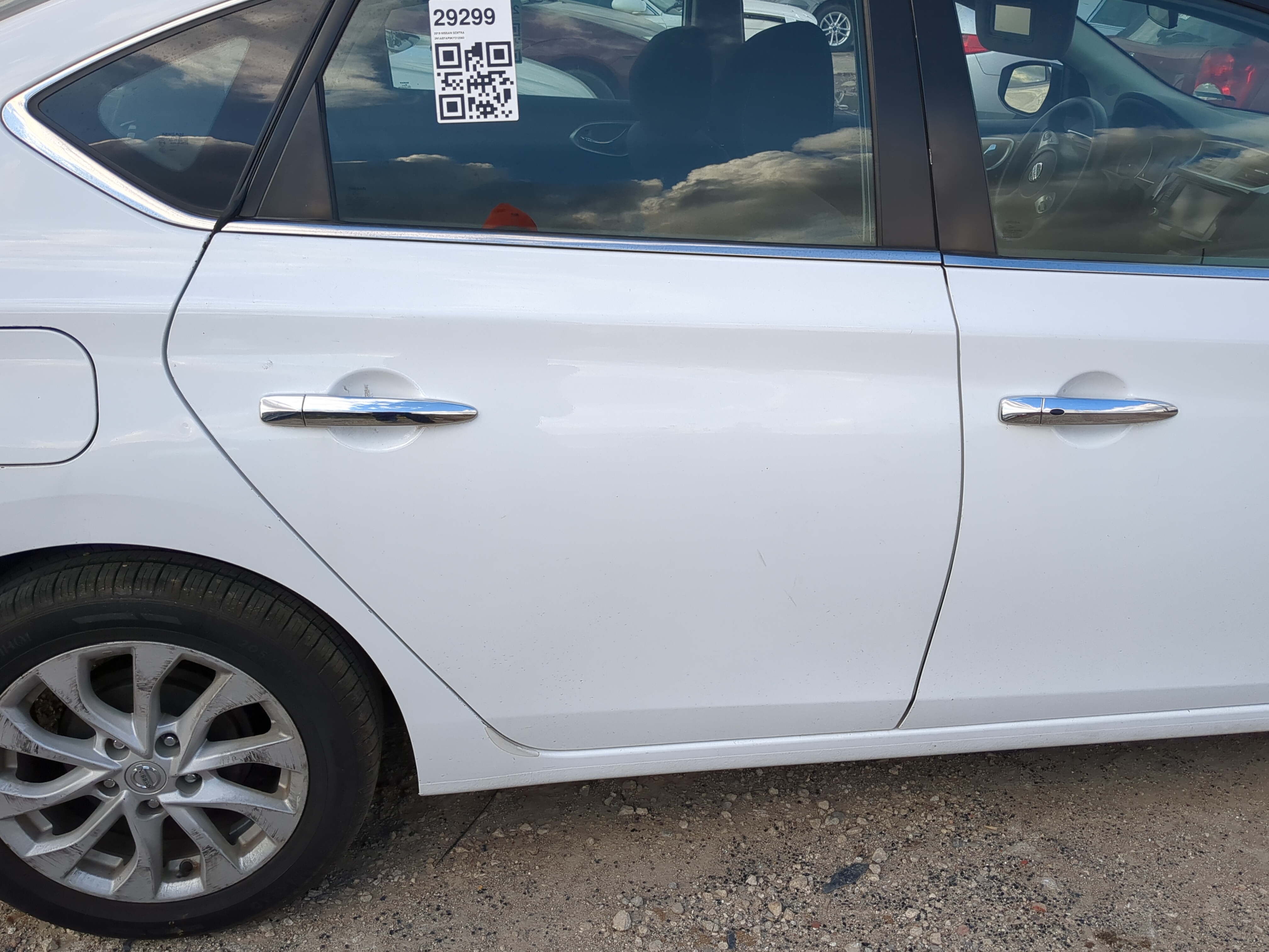 2013-2019 Nissan Sentra Passenger Rear Door Oem 1215317 - Oemusedautoparts1.com