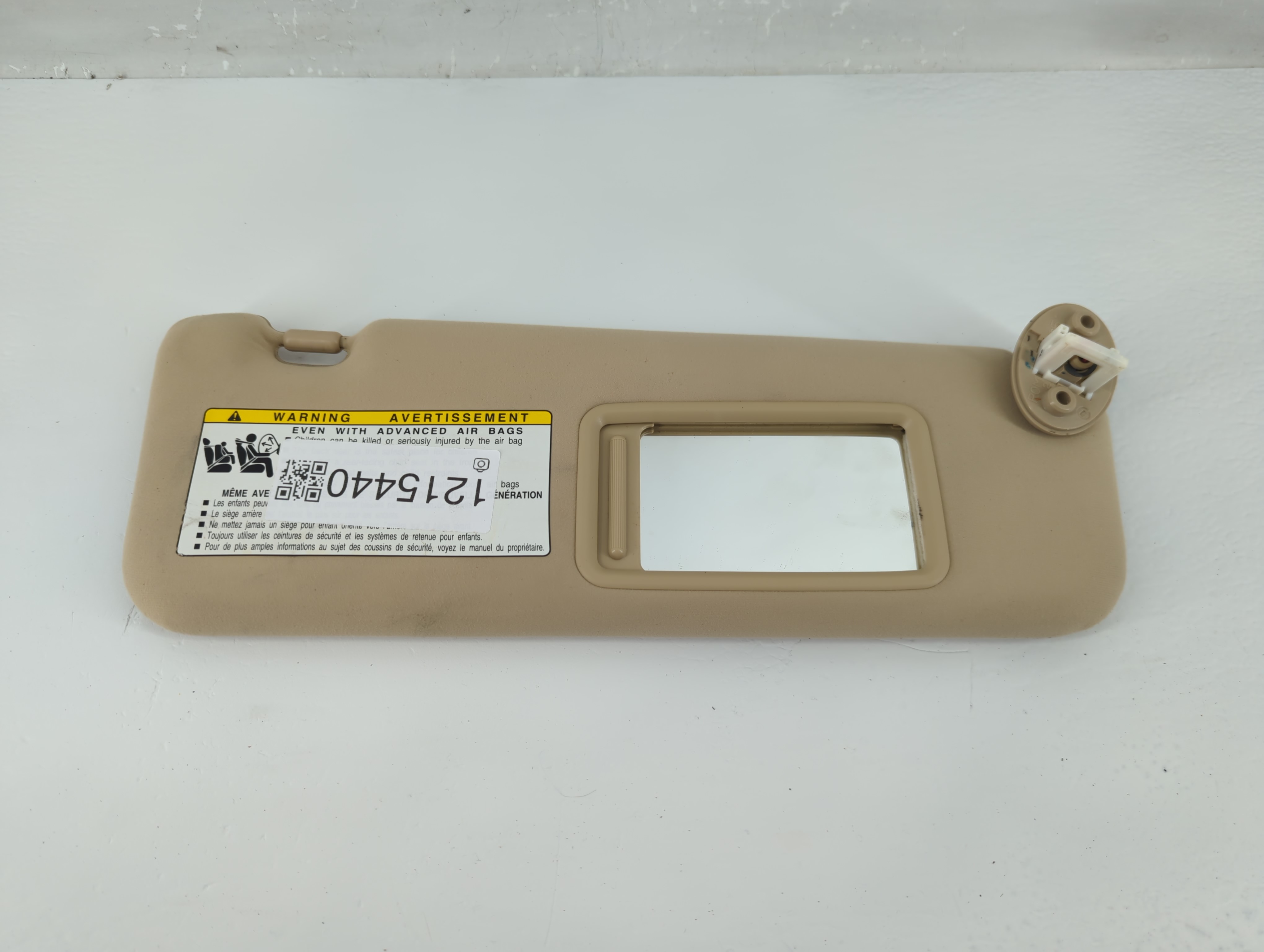 Picture of 2007-2009 Lexus Es350 Passenger Sun Visor Mirror Right Sunvisor Beige 1215440