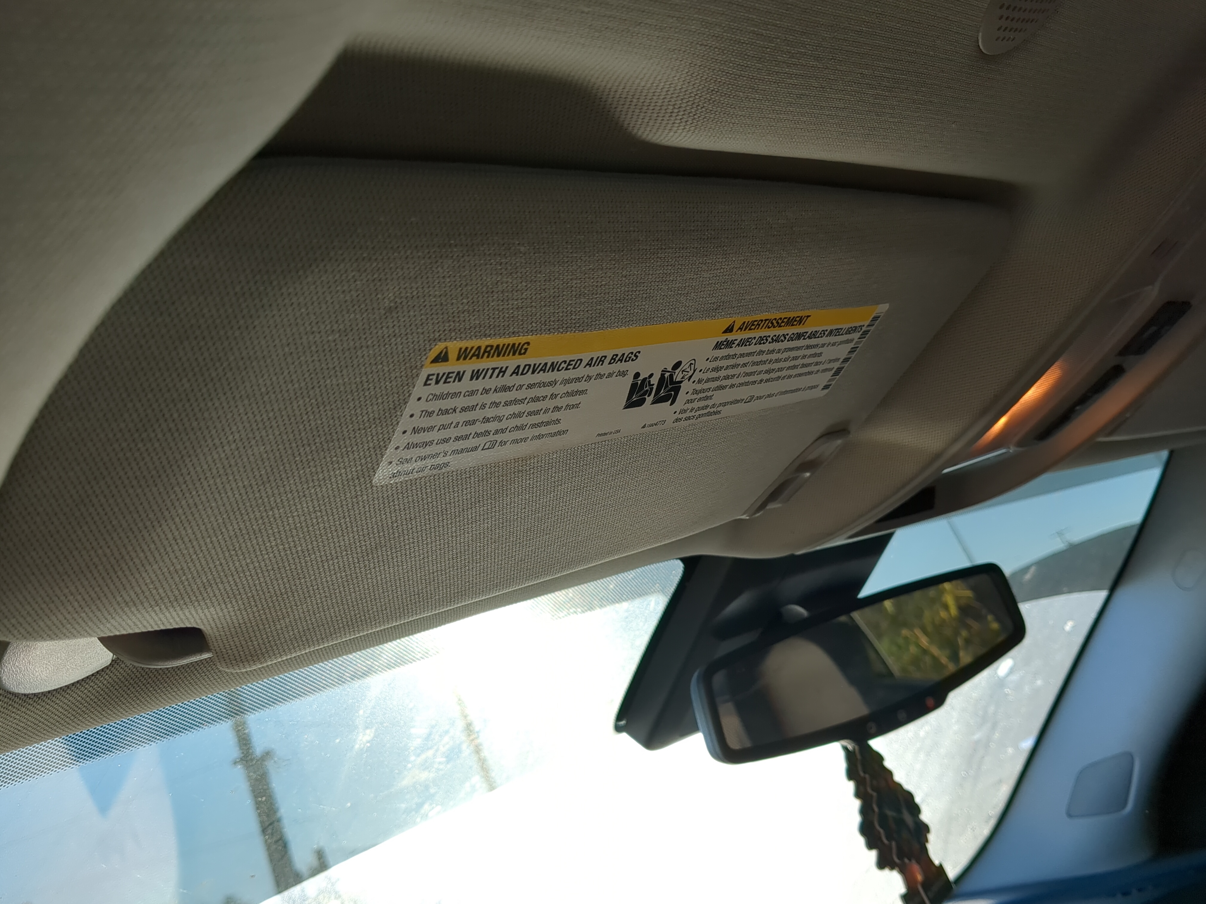 Picture of 2010-2017 Chevrolet Equinox Driver Sun Visor Mirror Left Sunvisor 1216306