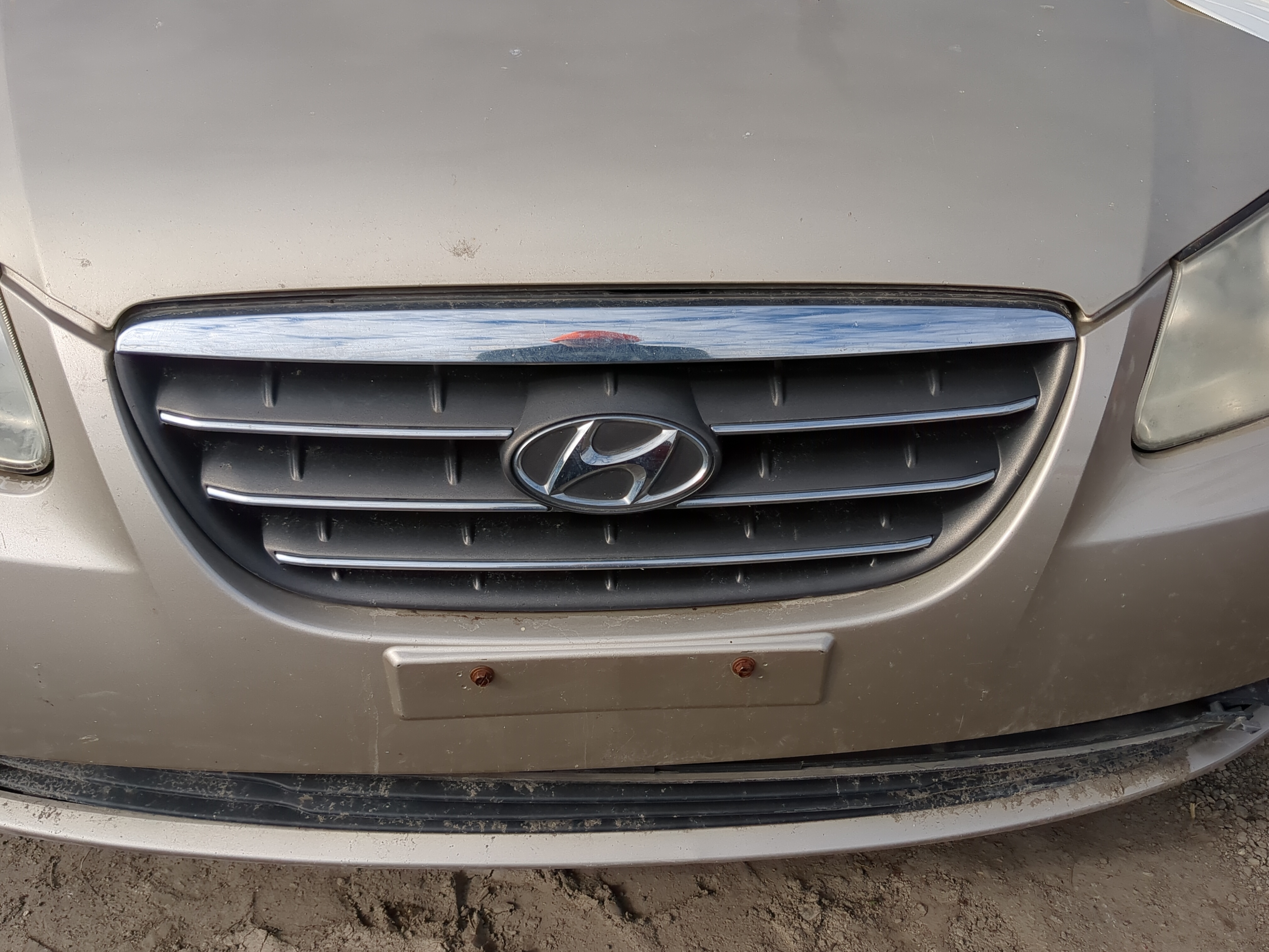 2007-2009 Hyundai Elantra Front Grille Bumper Not Included 1216755 - Oemusedautoparts1.com