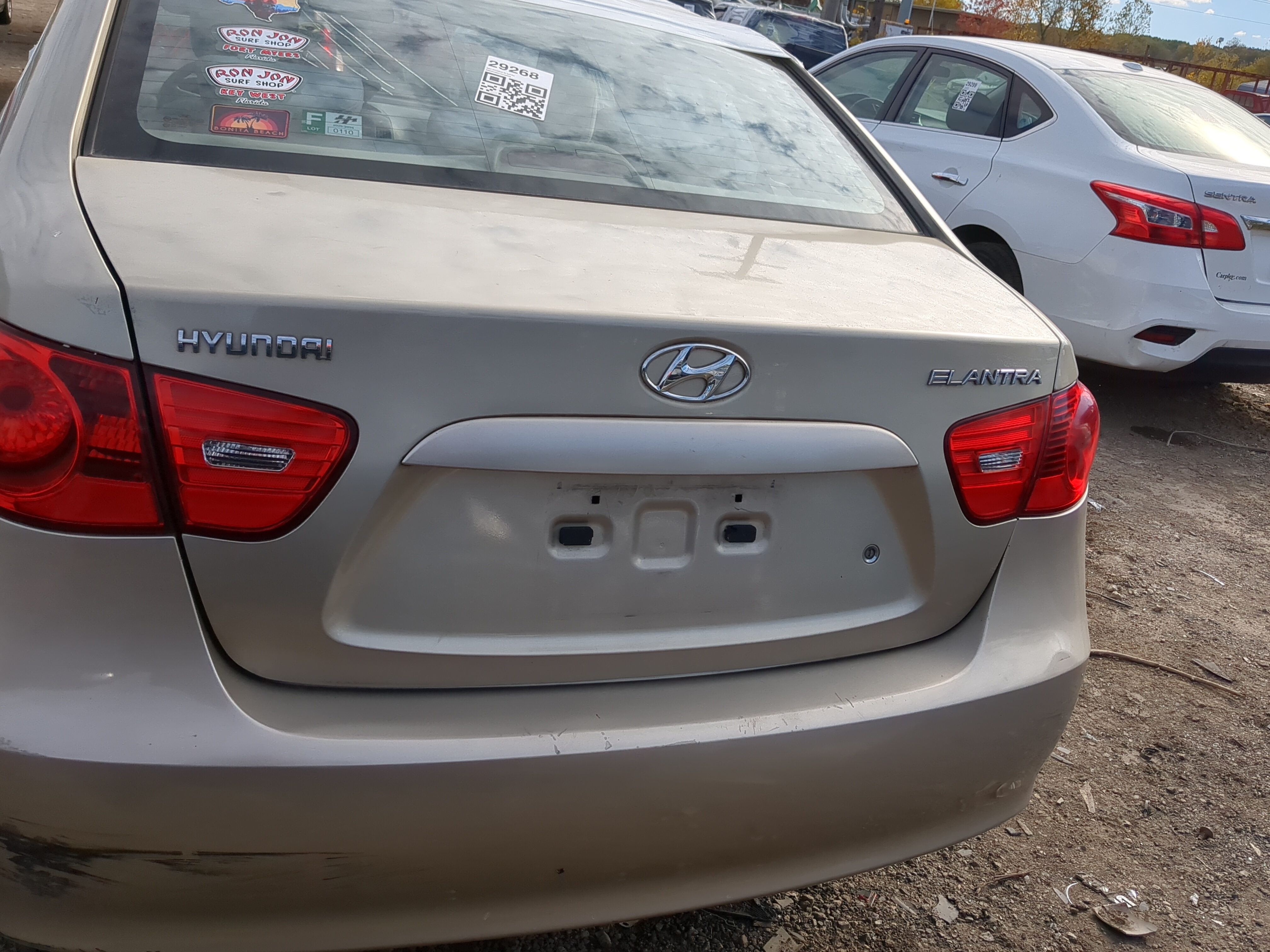2007-2010 Hyundai Elantra Trunk/decklid/hatch/tailgate Oem 1216756 - Oemusedautoparts1.com