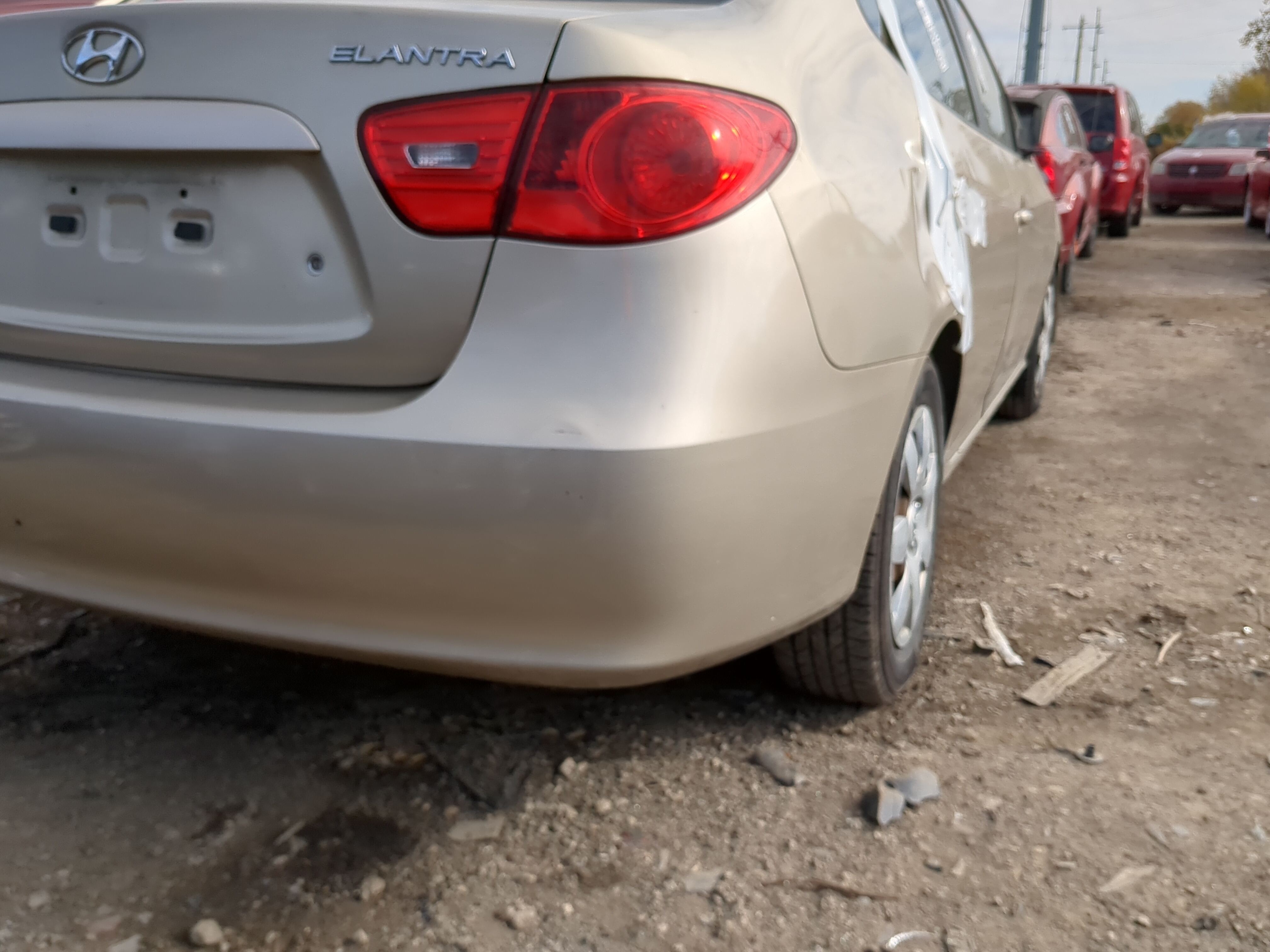 2007-2010 Hyundai Elantra Rear Bumper Assembly Oem 1216830 - Oemusedautoparts1.com