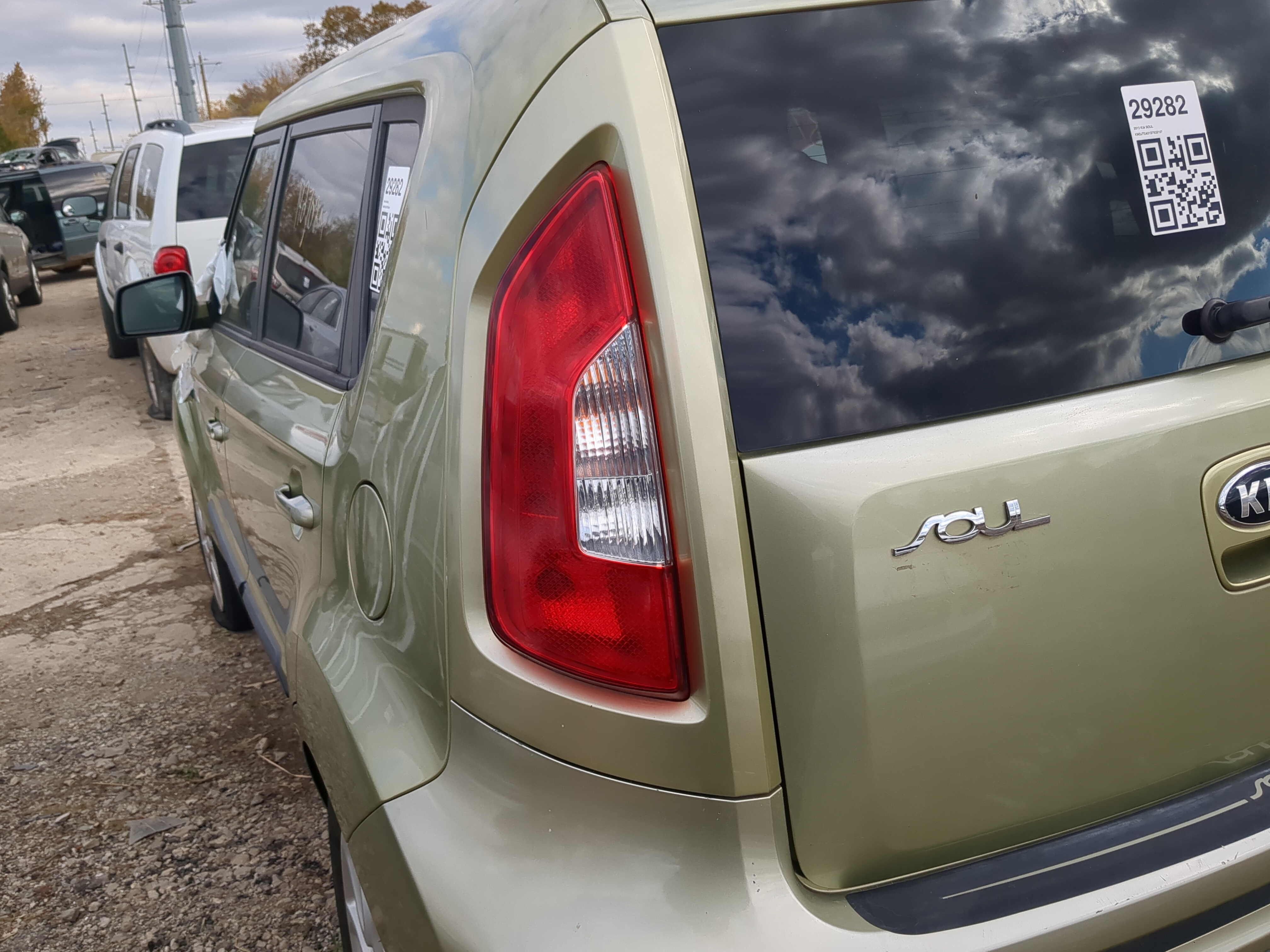 2012-2013 Kia Soul Driver Left Side Tail Light Taillight Oem 1217449 - Oemusedautoparts1.com