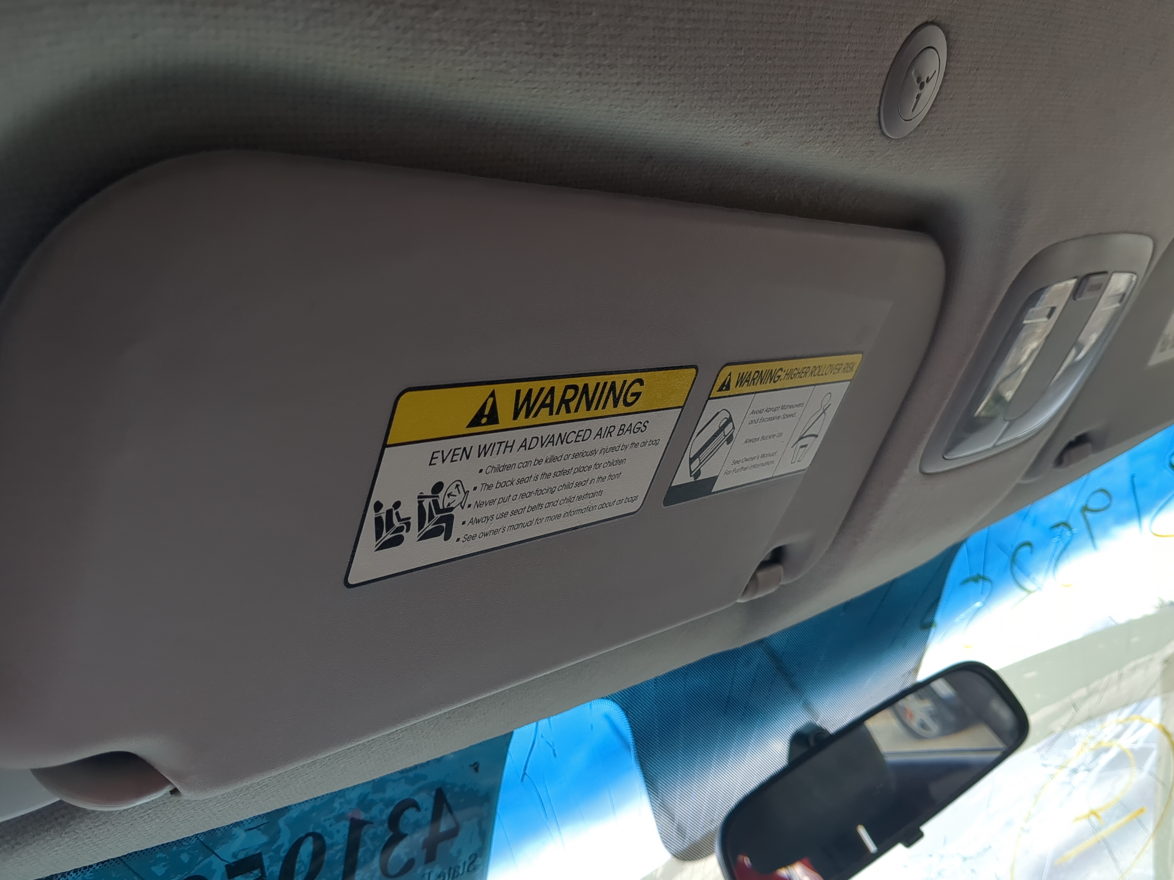 Picture of 2010-2013 Kia Soul Driver Sun Visor Mirror Left Sunvisor 1217450