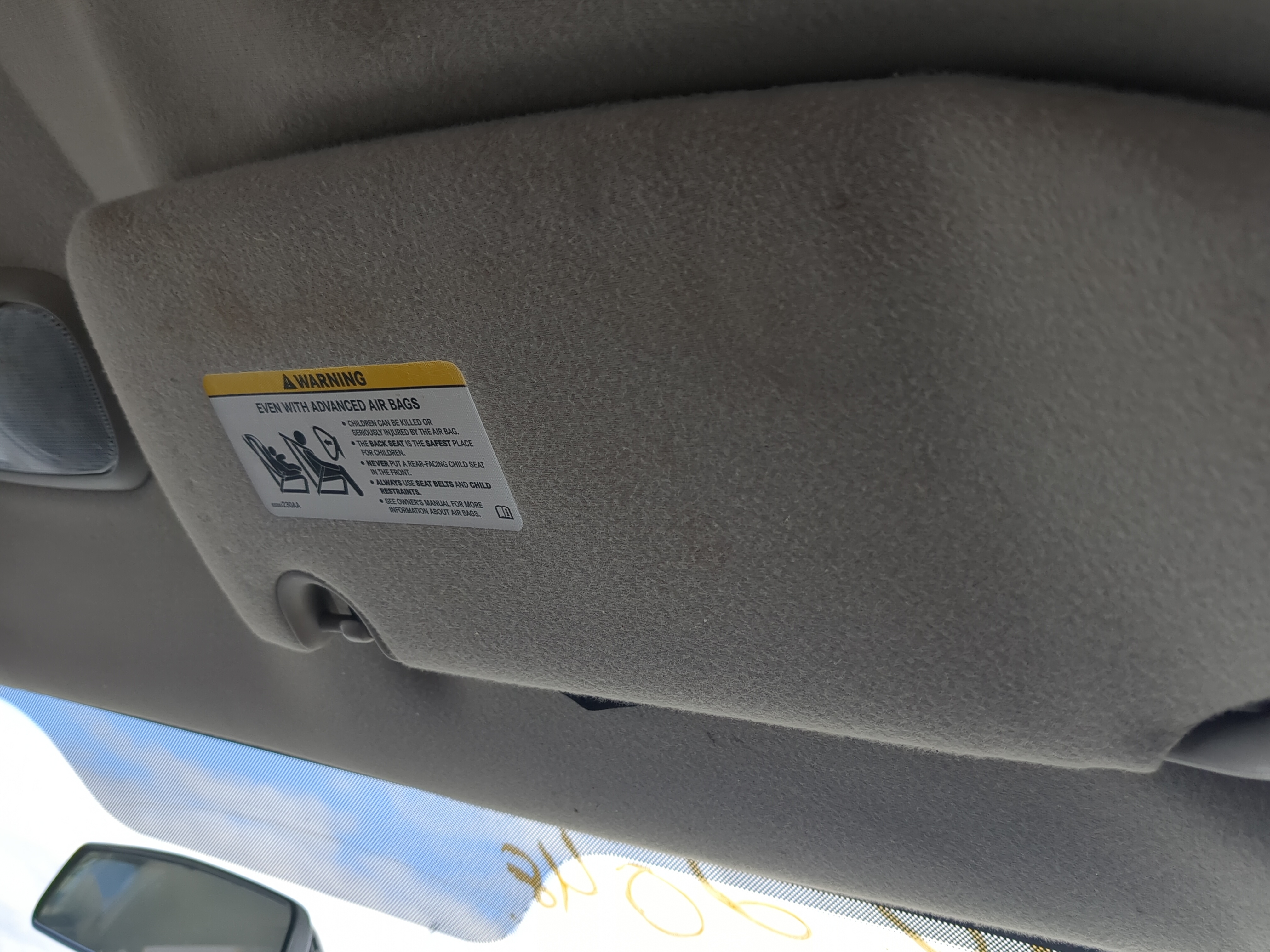 Picture of 2006-2009 Dodge Durango Passenger Sun Visor Mirror Right Sunvisor 1217566