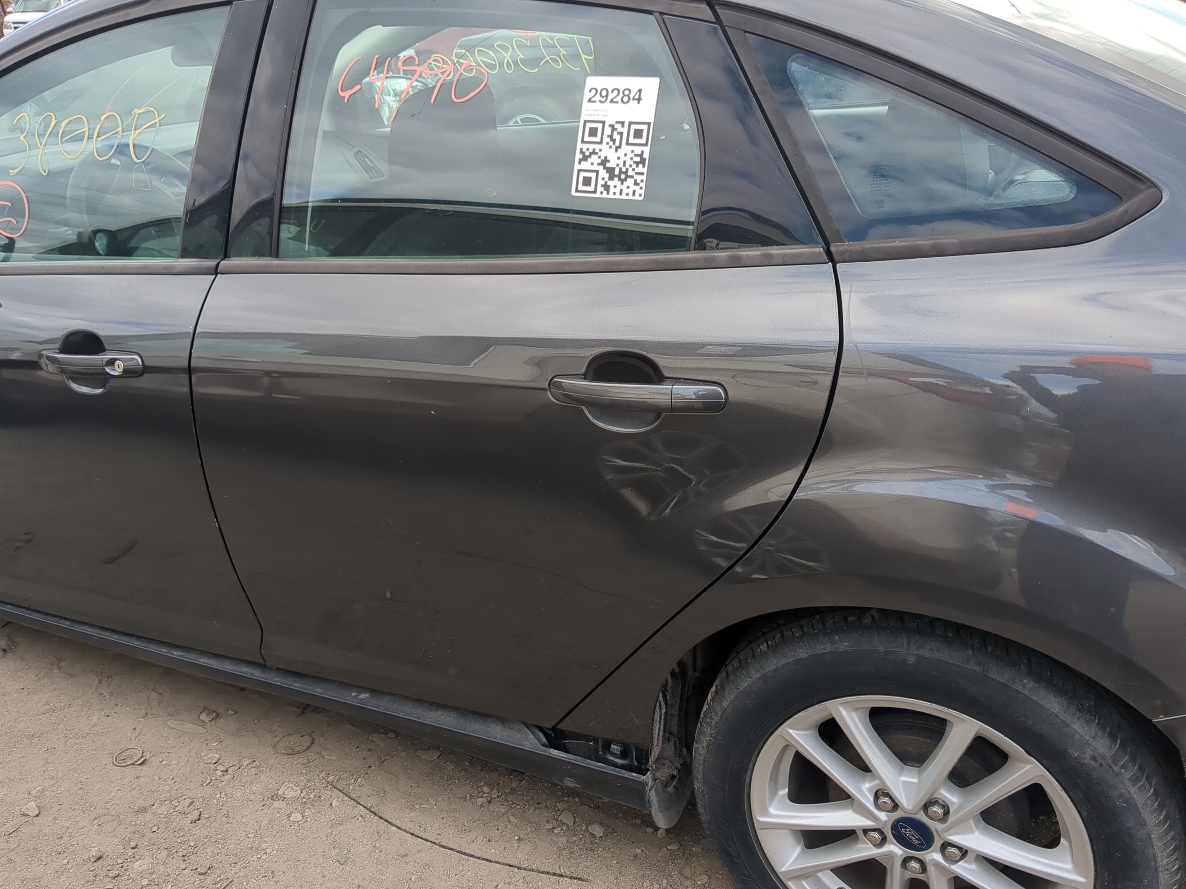 2012-2018 Ford Focus Driver Rear Door Oem 1217702 - Oemusedautoparts1.com