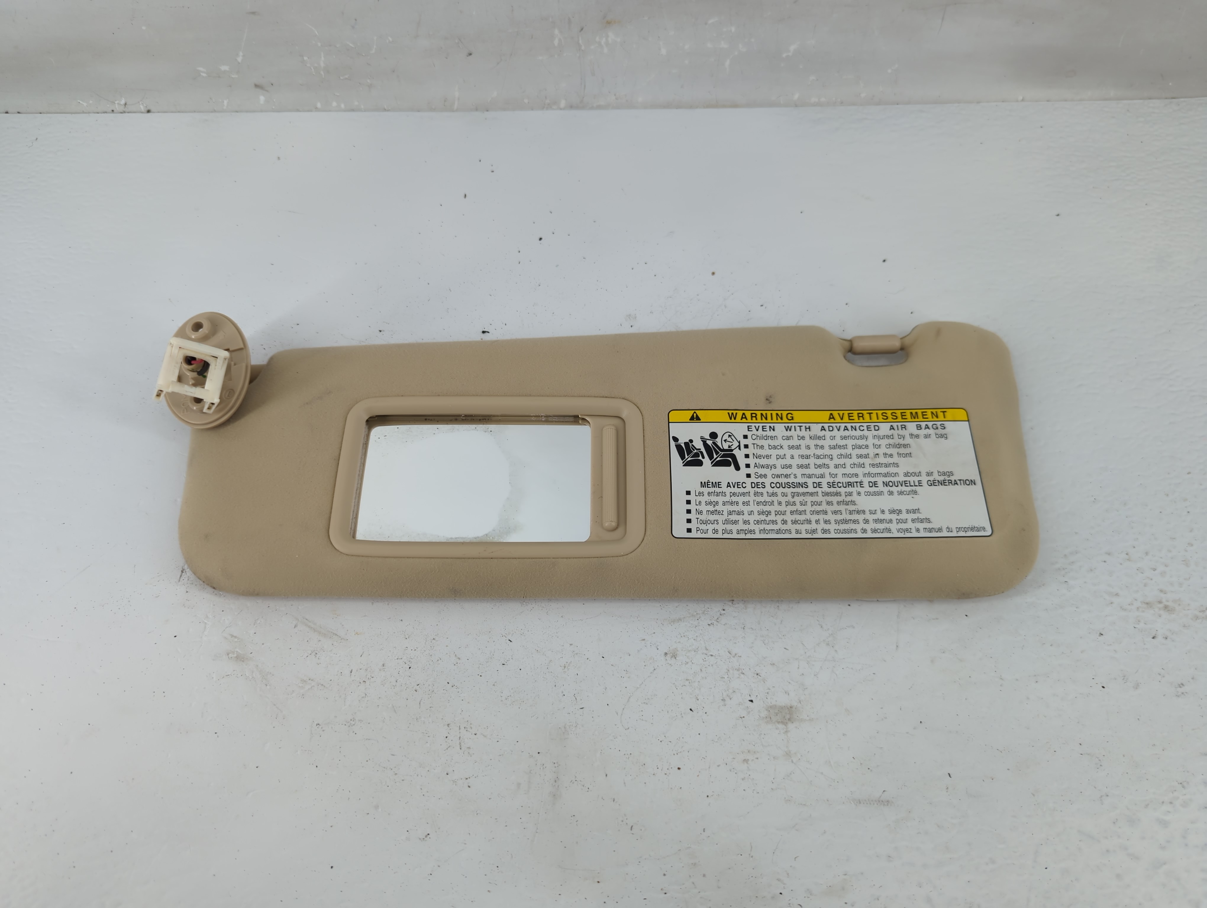 Picture of 2010-2011 Lexus Es350 Driver Sun Visor Mirror Left Sunvisor Beige 1217930