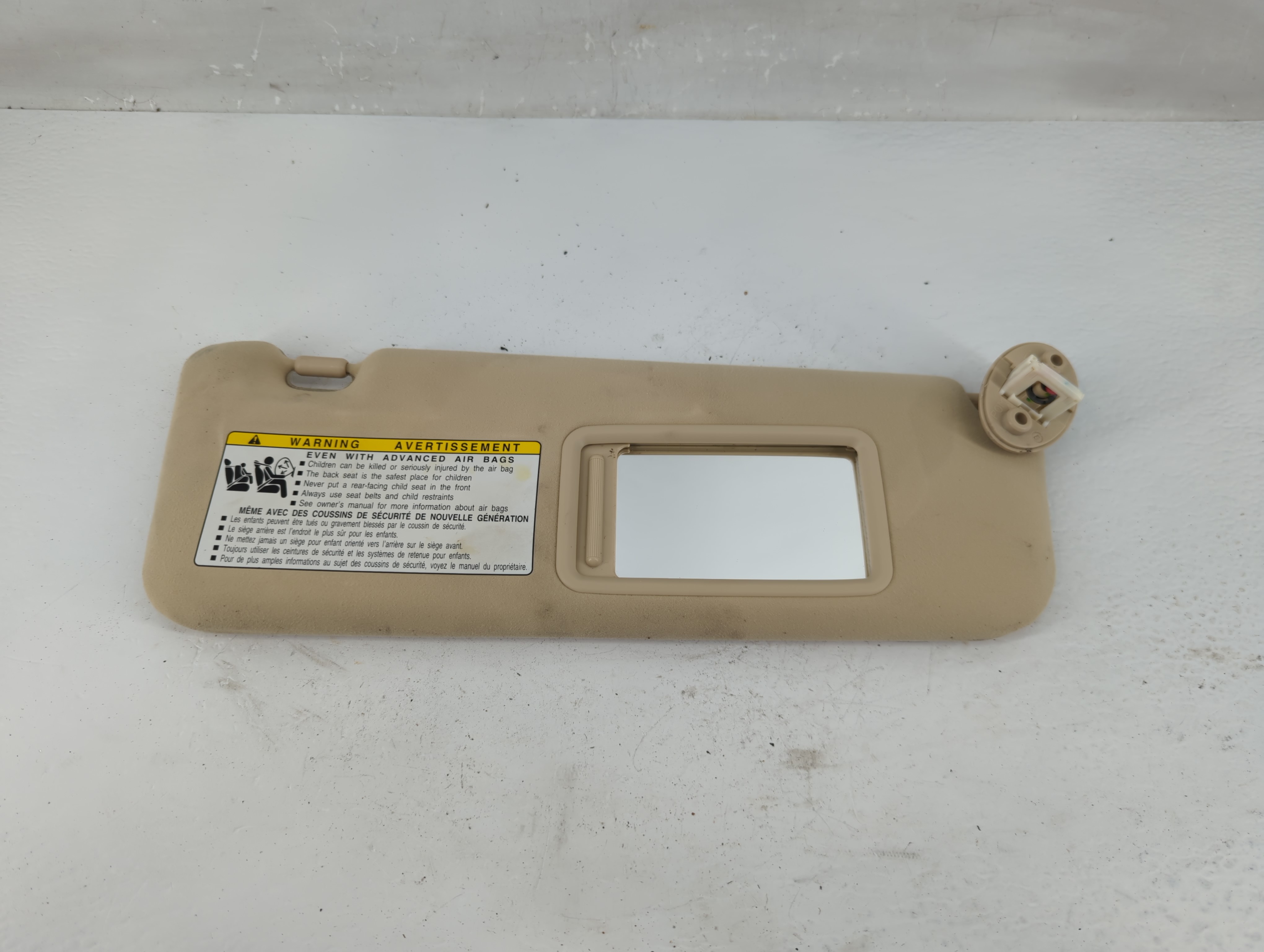 Picture of 2010-2011 Lexus Es350 Passenger Sun Visor Mirror Right Sunvisor Beige 1217931