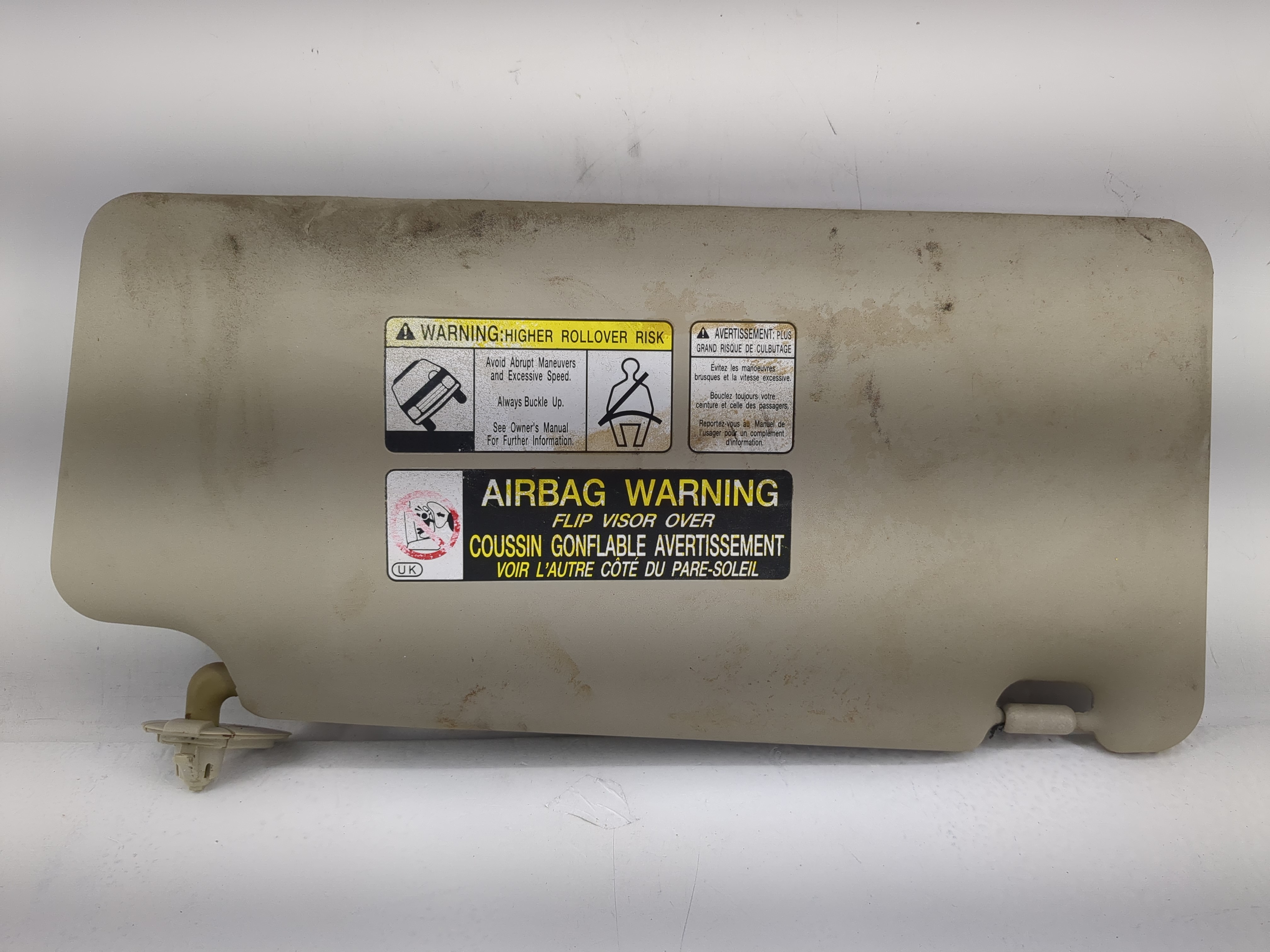 Picture of 2008-2015 Nissan Rogue Driver Sun Visor Mirror Left Sunvisor Light Beige 1218059