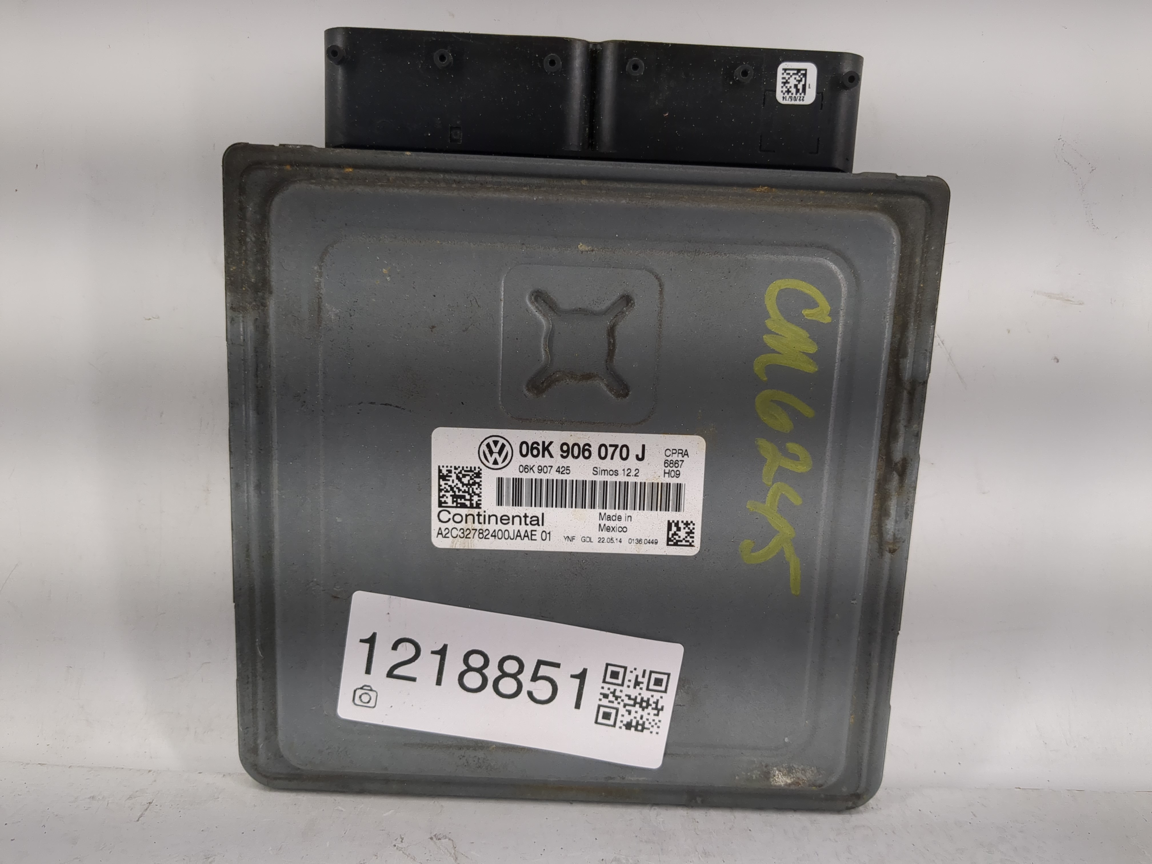 2014-2014 Volkswagen Passat Engine Control Computer Ecu Pcm Ecm Pcu Oem 1218851 - Oemusedautoparts1.com