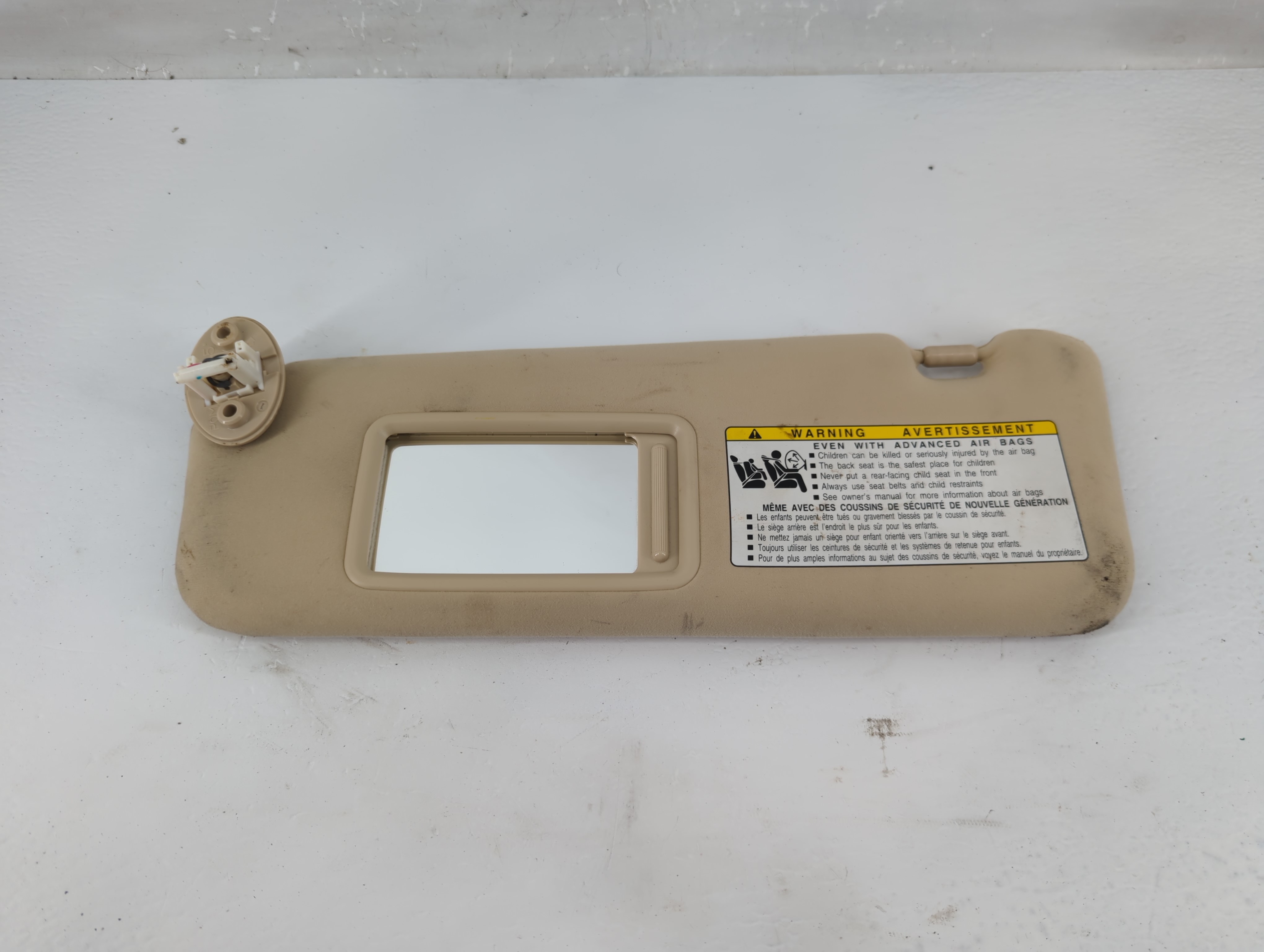 Picture of 2010-2011 Lexus Es350 Driver Sun Visor Mirror Left Sunvisor Tan 1219086