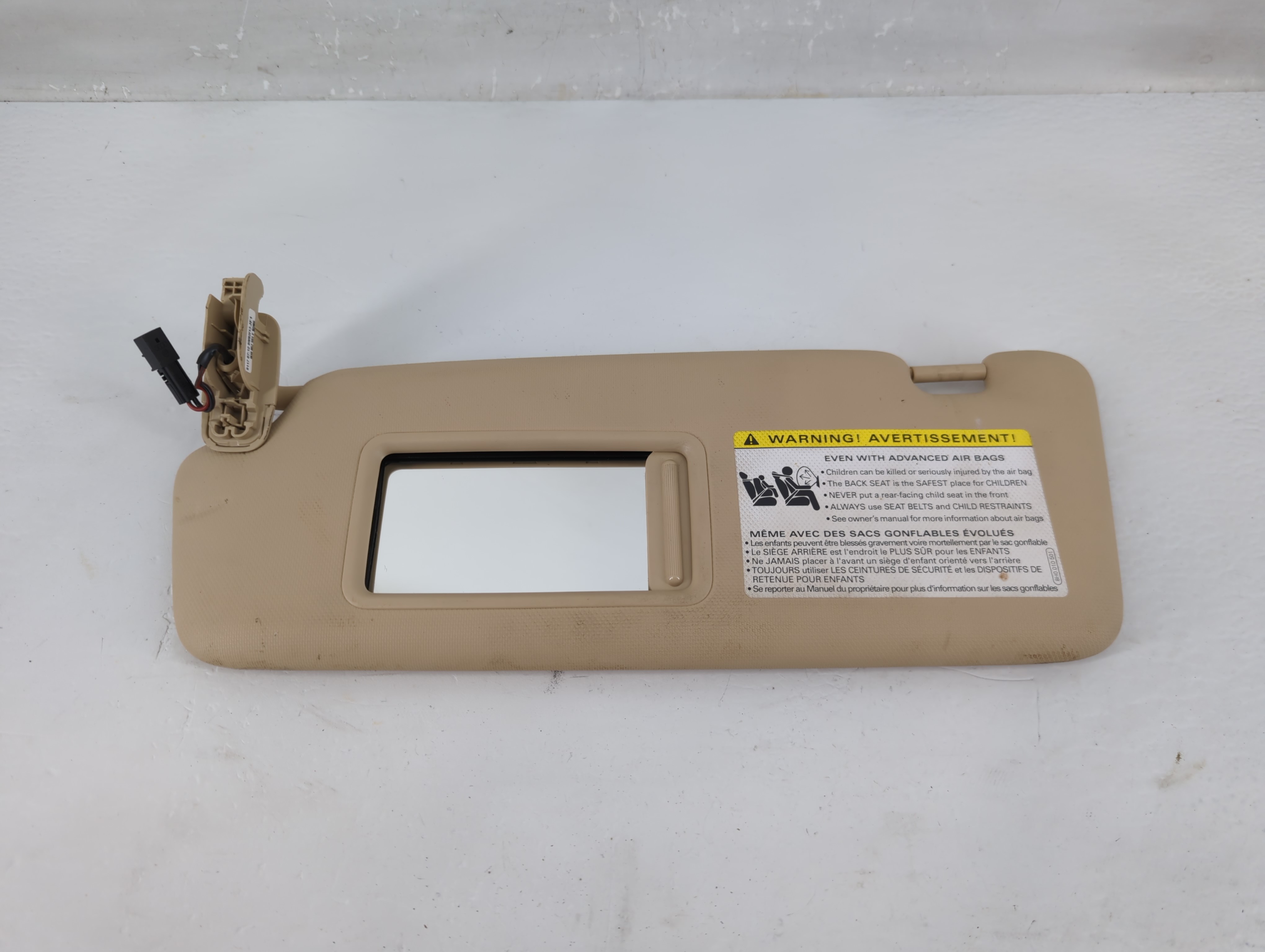 Picture of Audi Quattro Passenger Sun Visor Mirror Right Sunvisor Beige 1219144