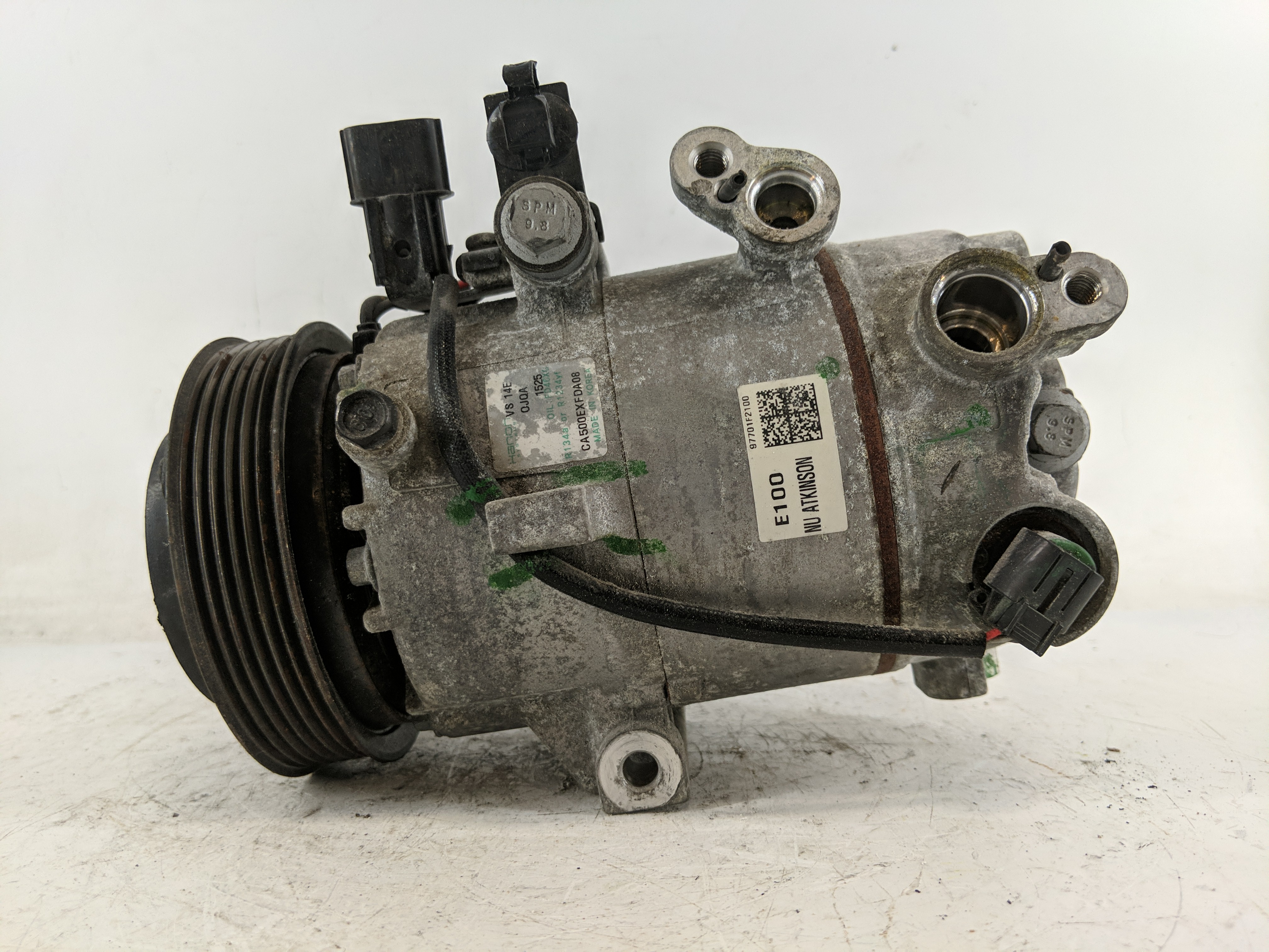 2017-2020 Hyundai Elantra Air Conditioning A/c Ac Compressor Oem 1219211 - Oemusedautoparts1.com