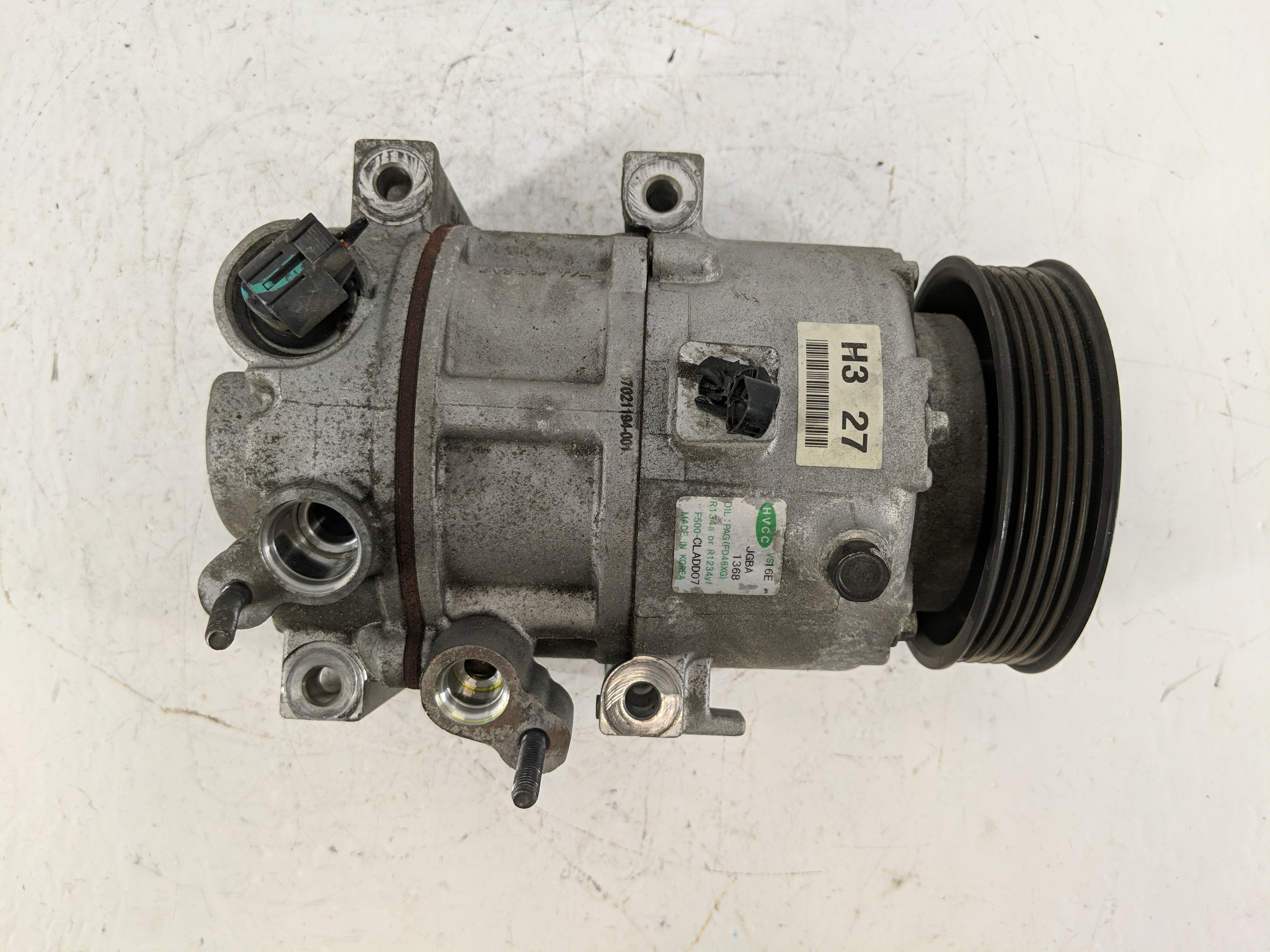 2012-2017 Hyundai Azera Air Conditioning A/c Ac Compressor Oem 1219212 - Oemusedautoparts1.com
