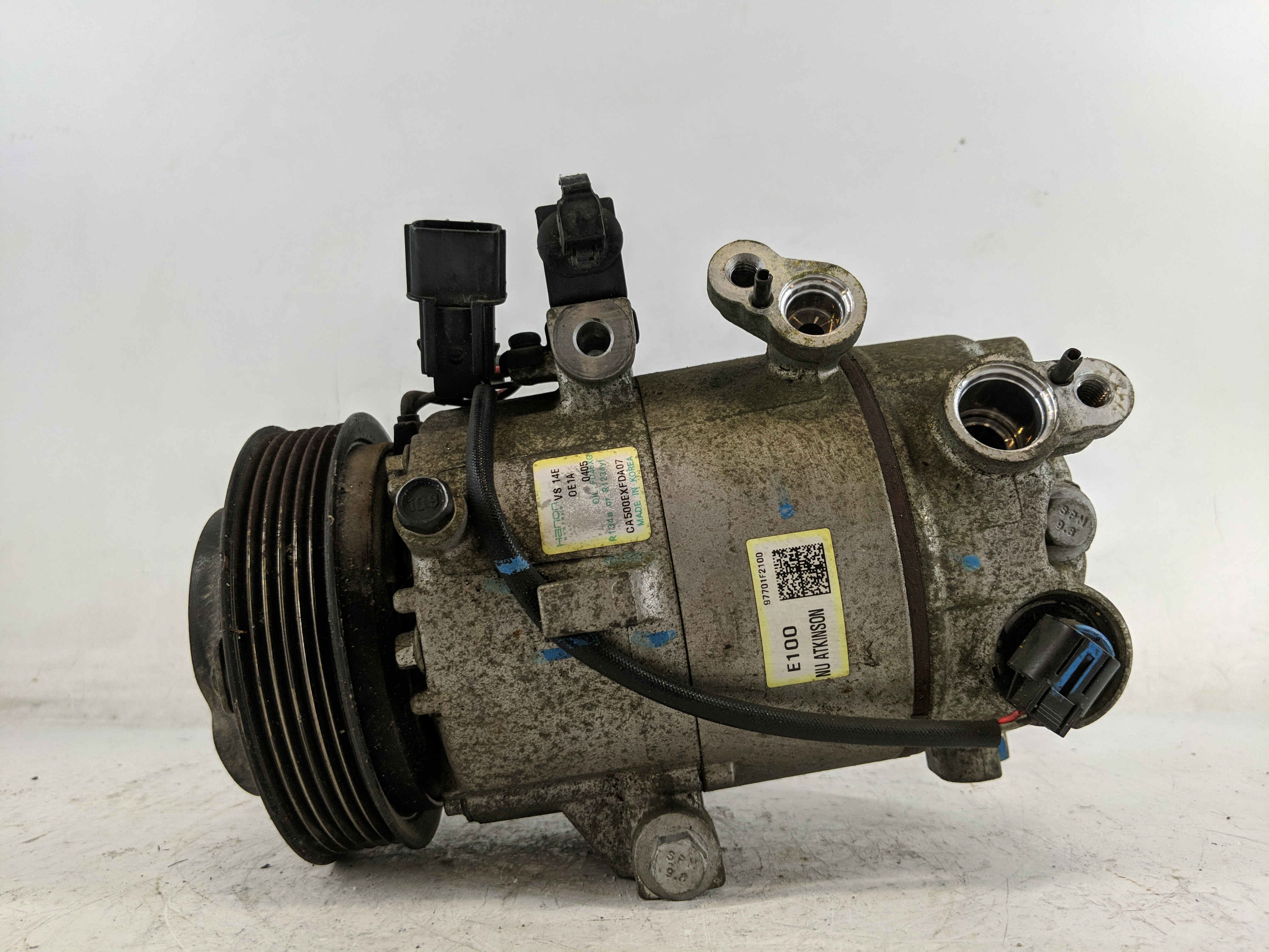 2017-2020 Hyundai Elantra Air Conditioning A/c Ac Compressor Oem 1219215 - Oemusedautoparts1.com