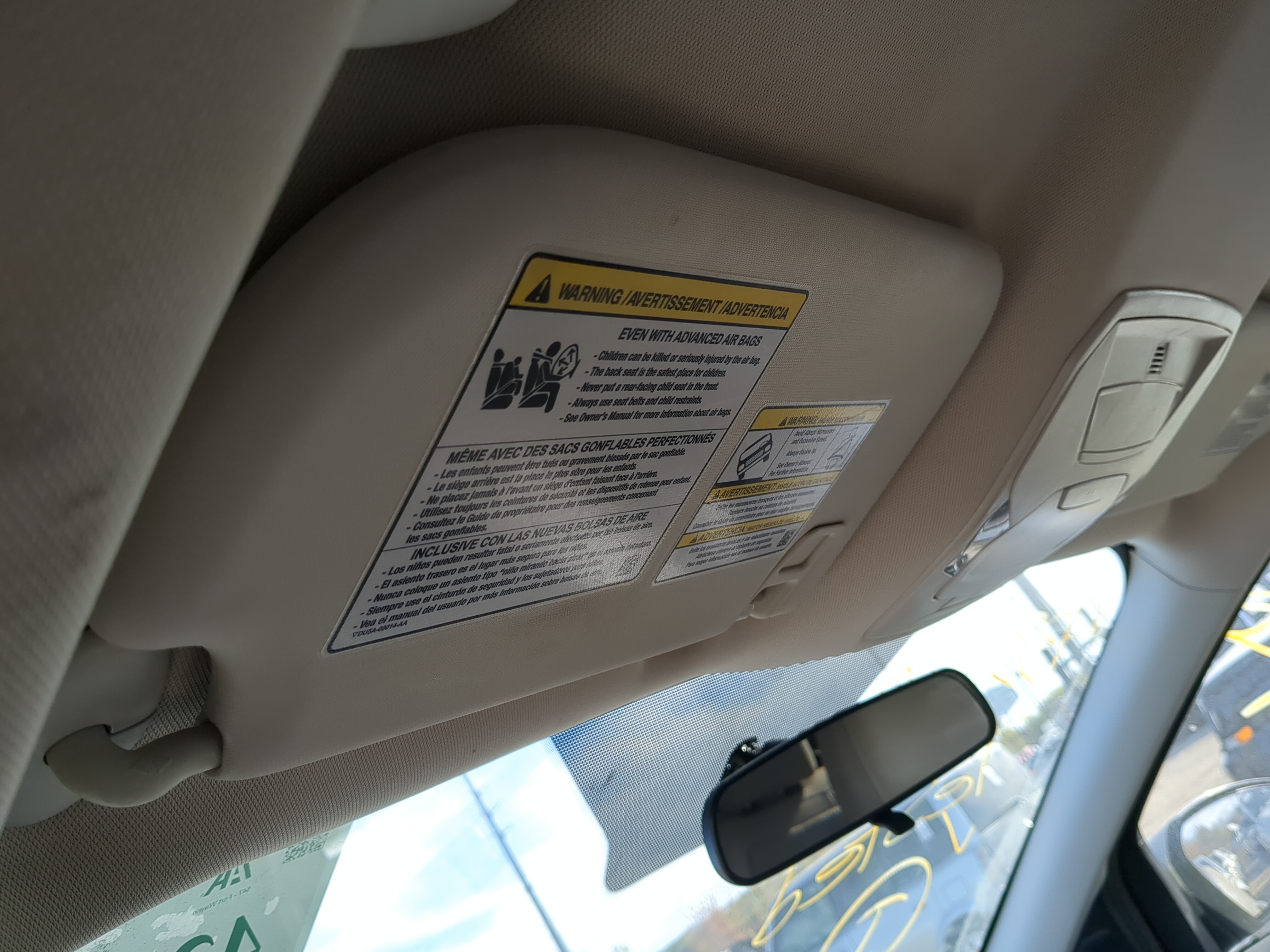 2013-2019 Ford Escape Driver Sun Visor Mirror Left Sunvisor 1219866 - Oemusedautoparts1.com