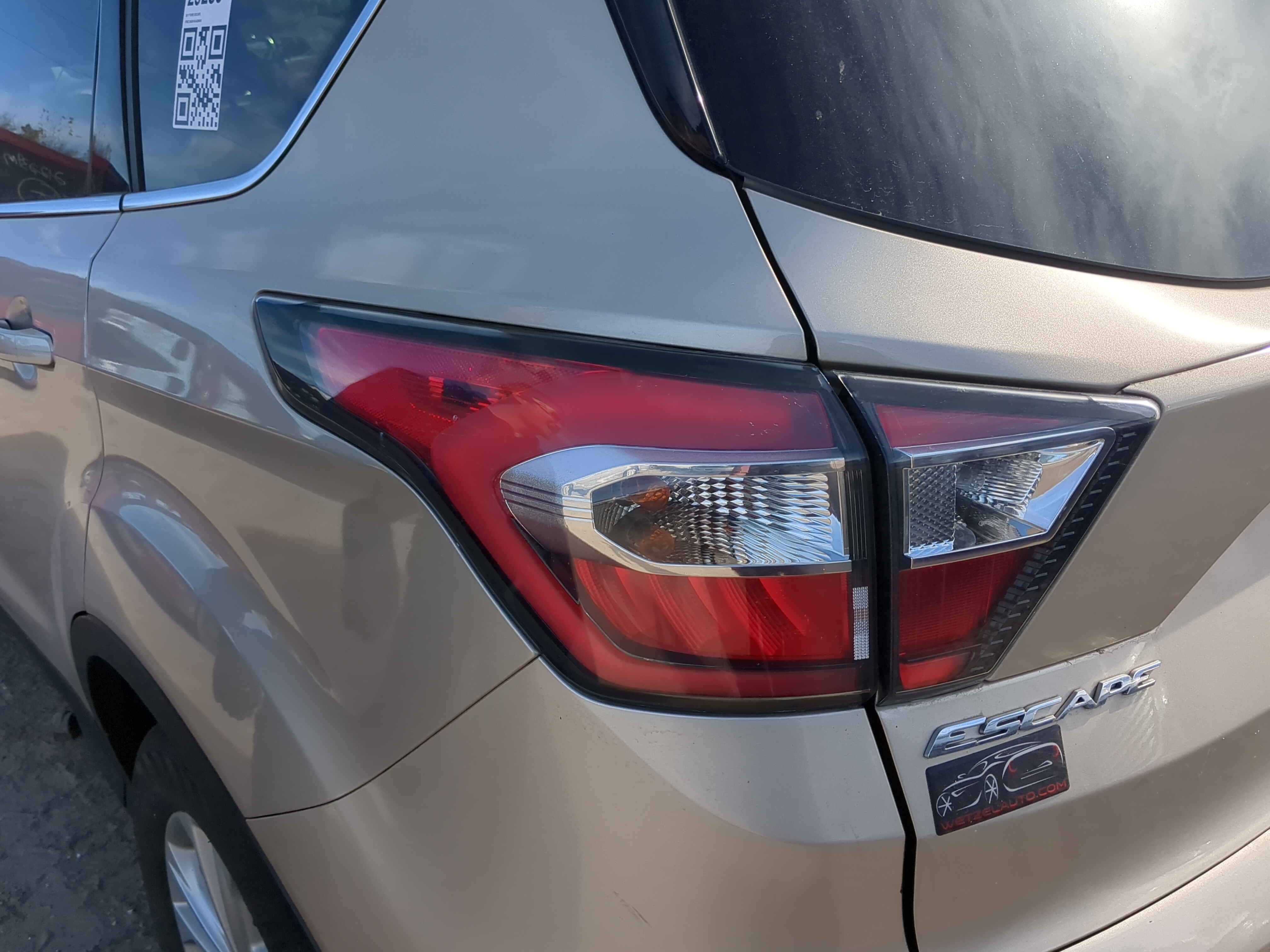 2017-2018 Ford Escape Driver Left Side Tail Light Taillight Oem 1219931 - Oemusedautoparts1.com