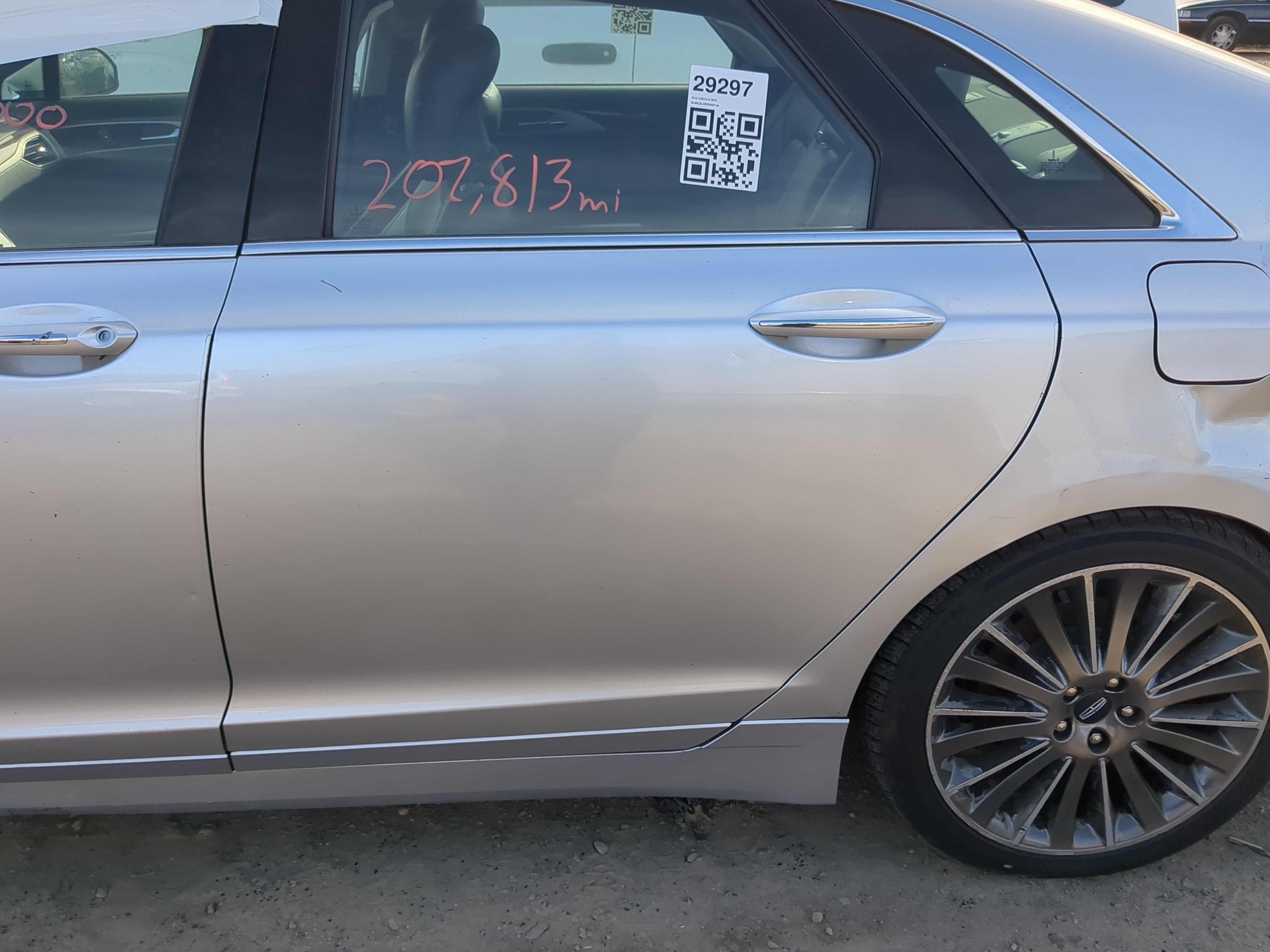 2013-2020 Lincoln Mkz Driver Rear Door Oem 1220064 - Oemusedautoparts1.com