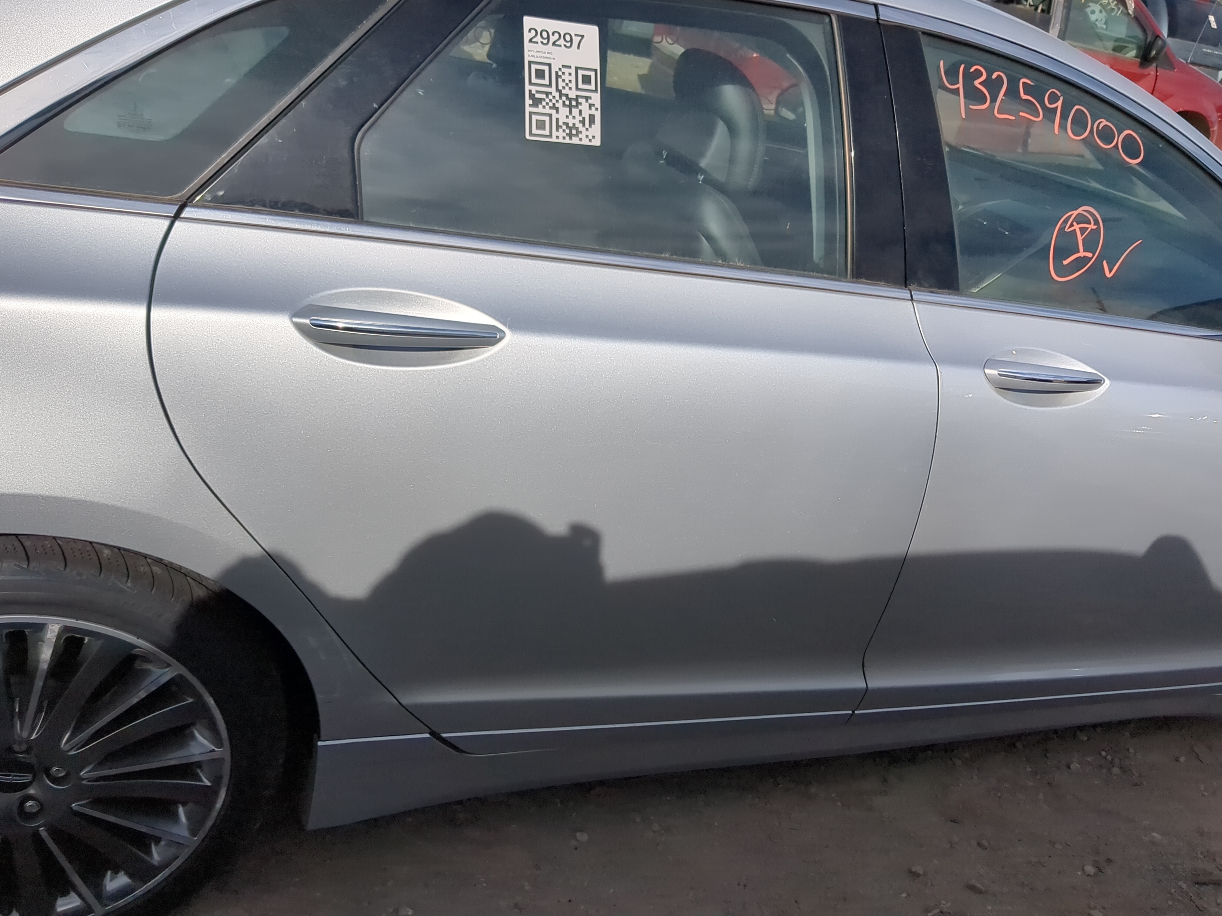 2013-2020 Lincoln Mkz Passenger Rear Door Oem 1220066 - Oemusedautoparts1.com