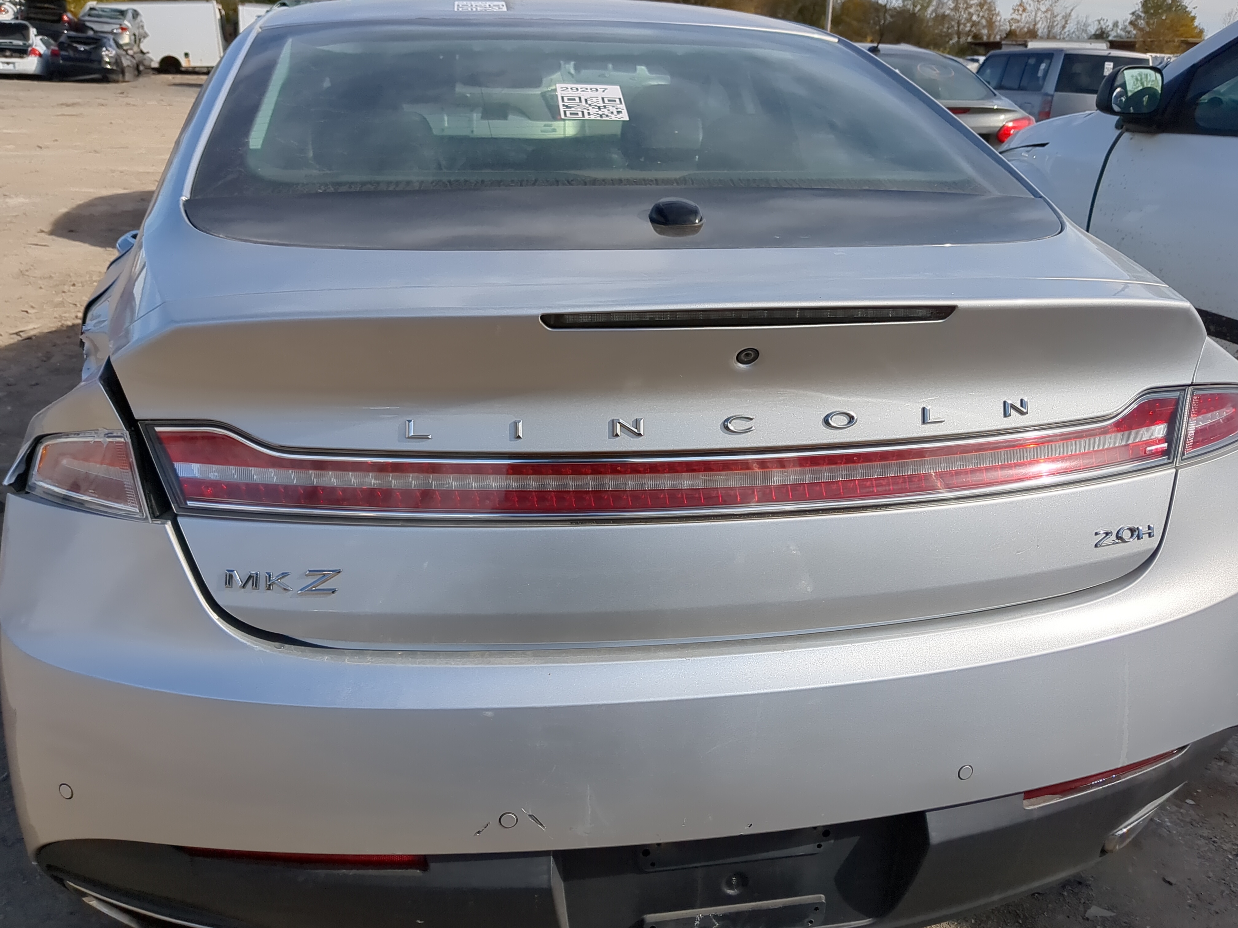 2013 Lincoln Mkz Driver Left Side Tail Light Taillight Deck Lid Mounted 1220087 - Oemusedautoparts1.com