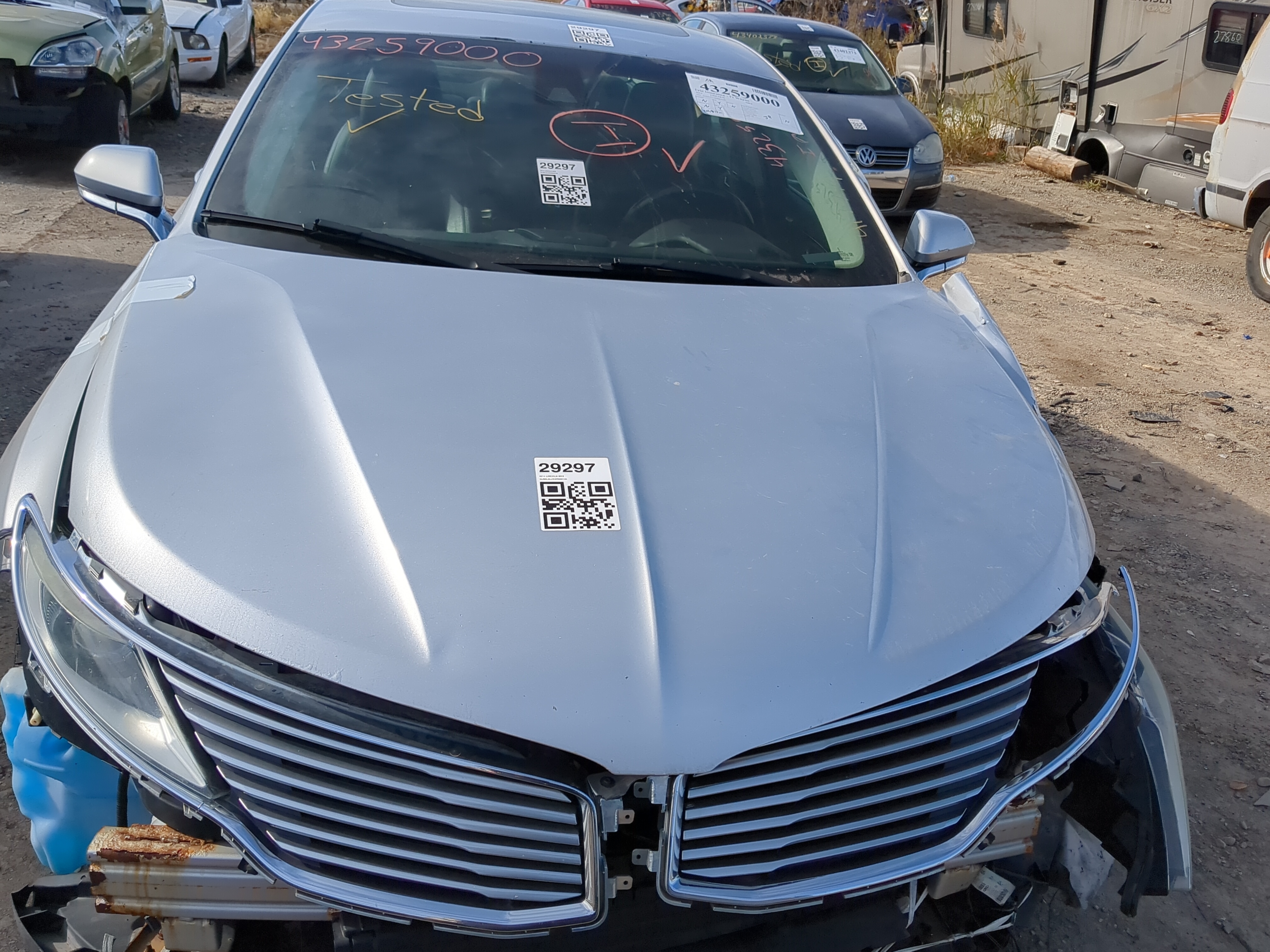 2013-2016 Lincoln Mkz Hood Oem 1220099 - Oemusedautoparts1.com