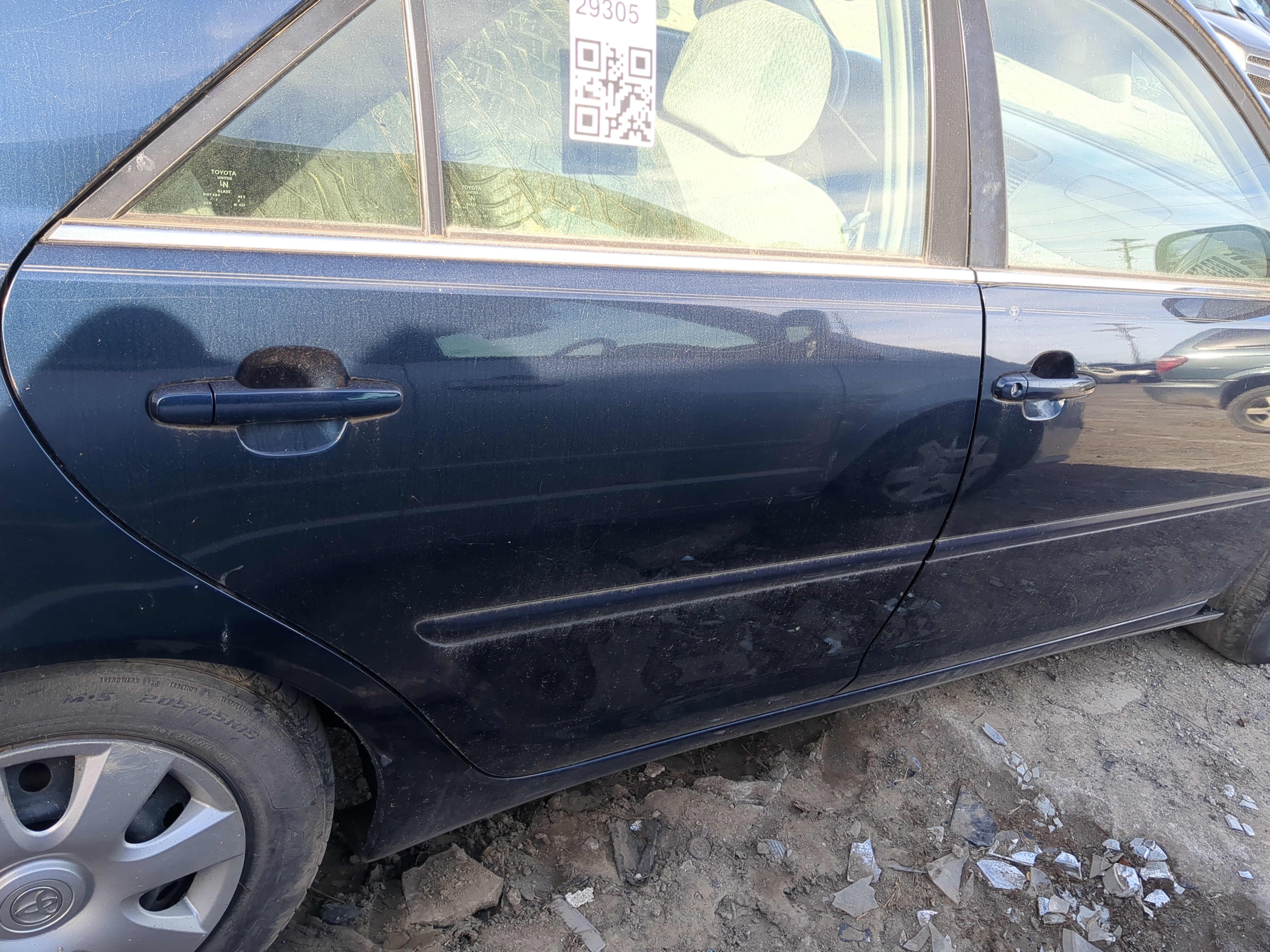 2002-2006 Toyota Camry Passenger Rear Door Oem 1220241 - Oemusedautoparts1.com