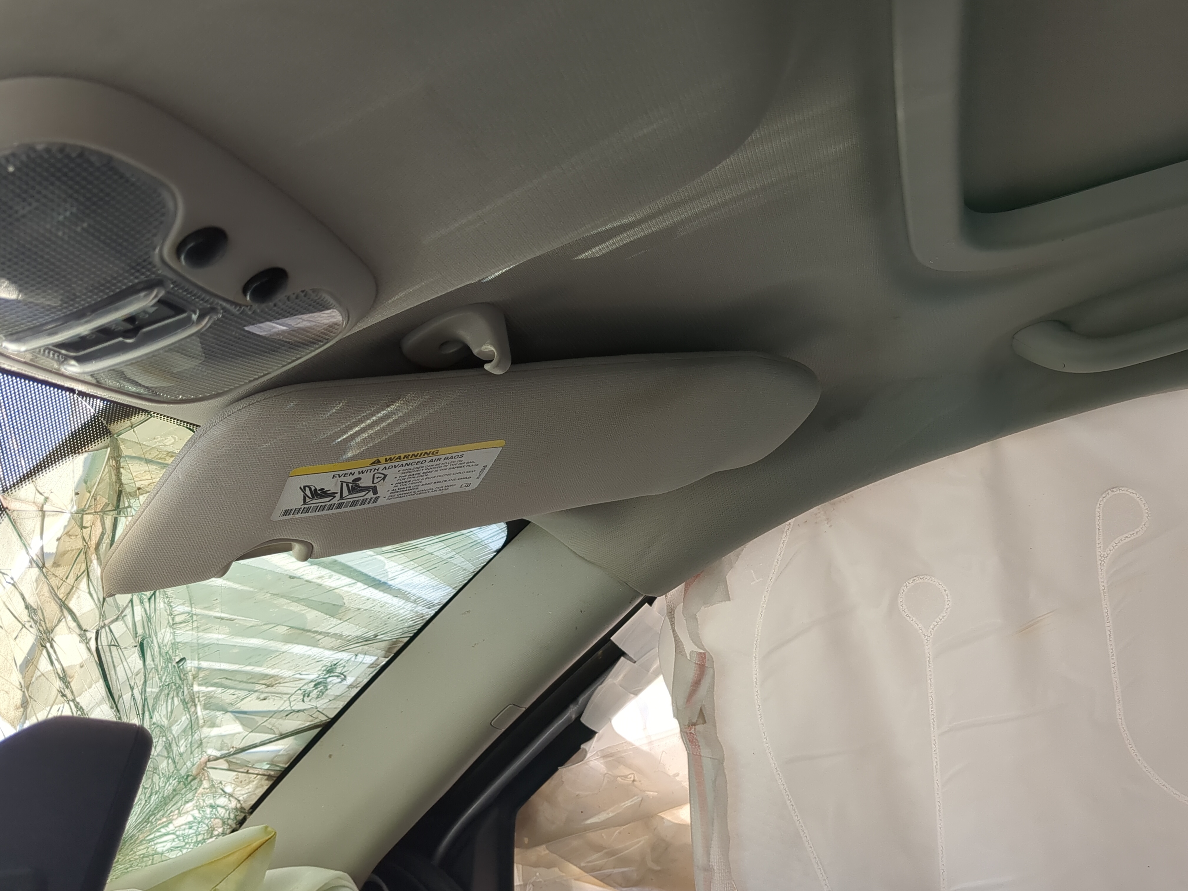 2010-2017 Jeep Compass Passenger Sun Visor Mirror Right Sunvisor 1221526 - Oemusedautoparts1.com