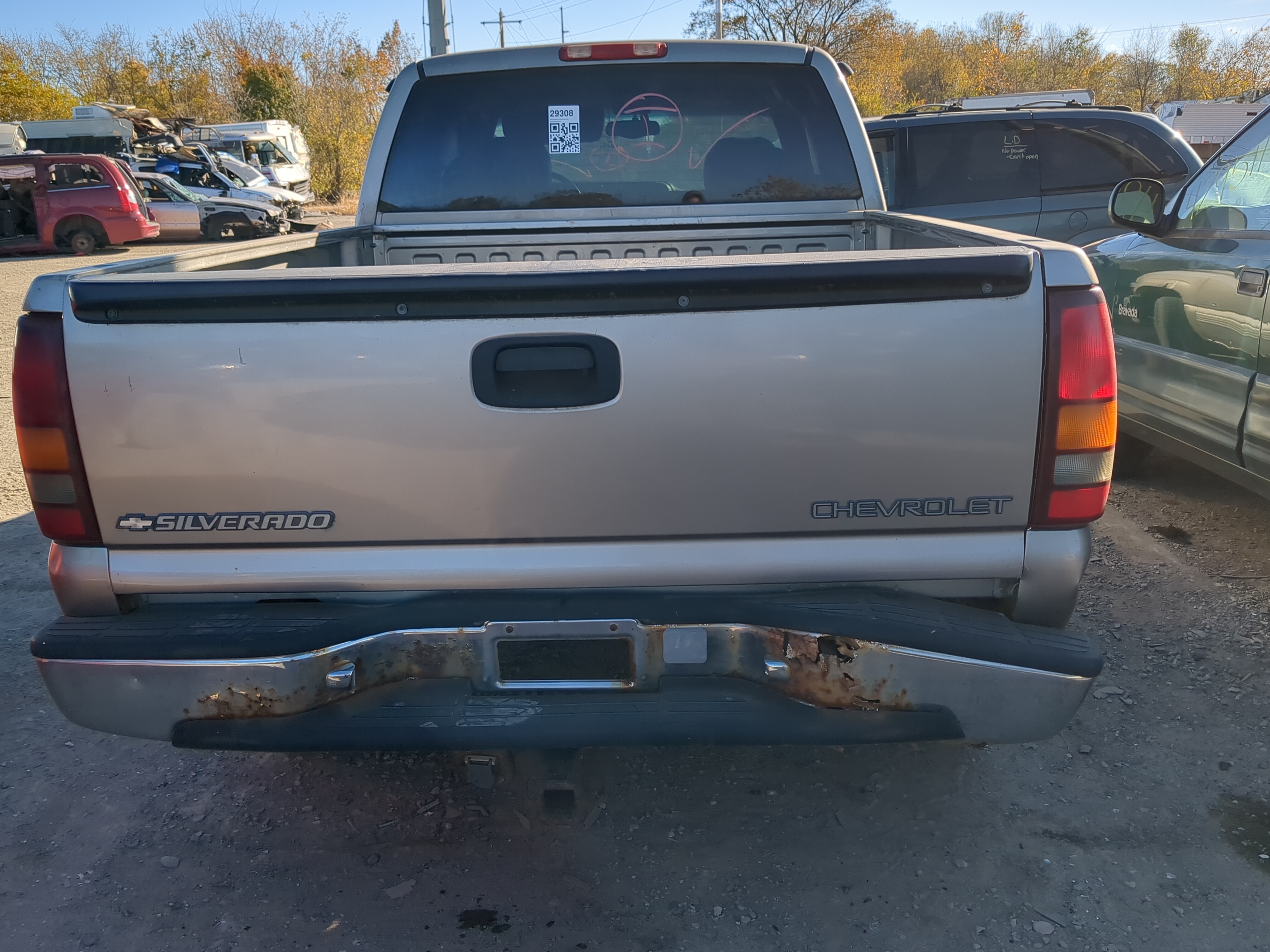 1999-2007 Chevrolet Silverado 1500 Trunk/decklid/hatch/tailgate Oem 1222053 - Oemusedautoparts1.com