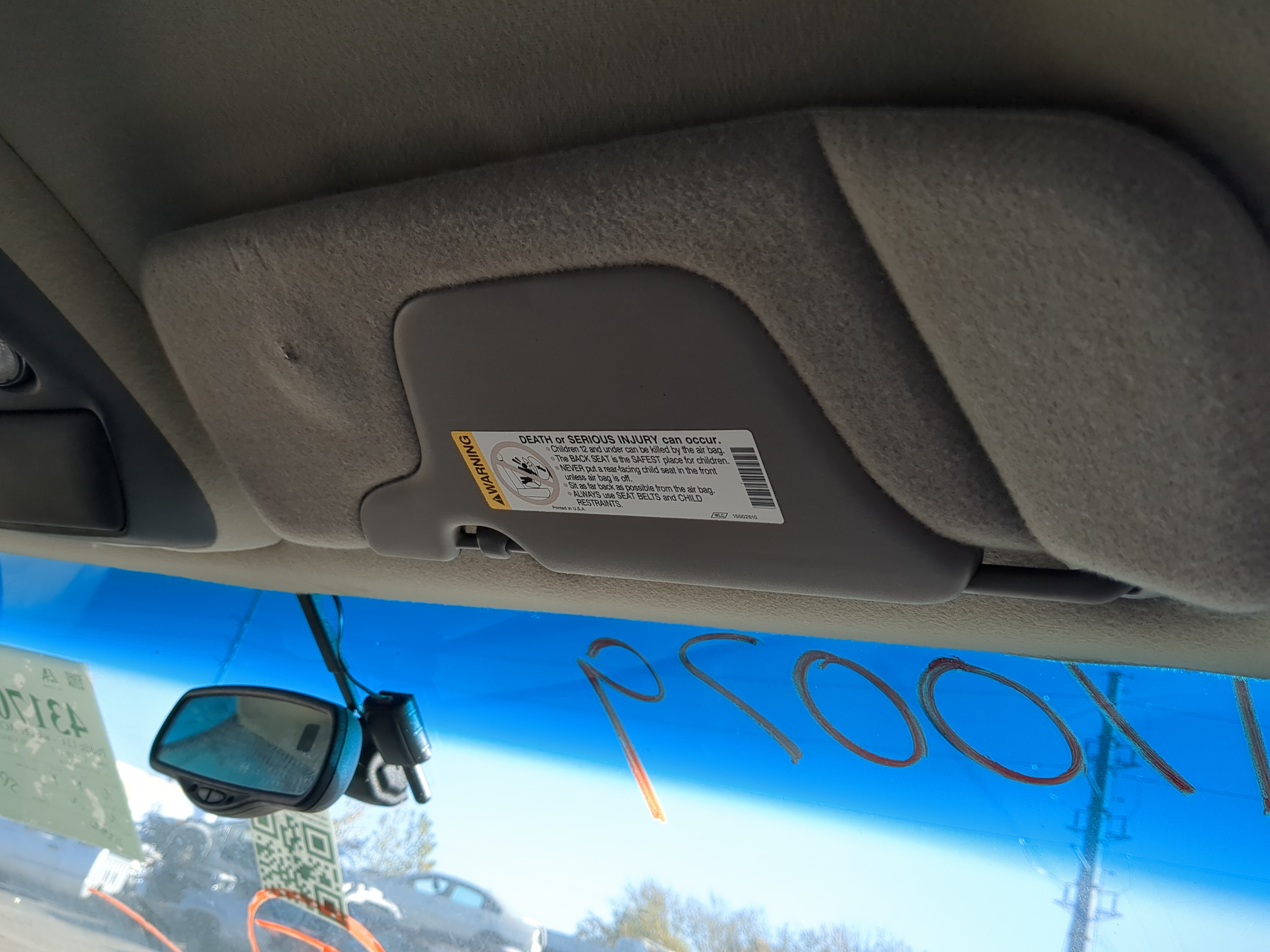 2000 Chevrolet Silverado 1500 Passenger Sun Visor Mirror Right Sunvisor 1222064 - Oemusedautoparts1.com