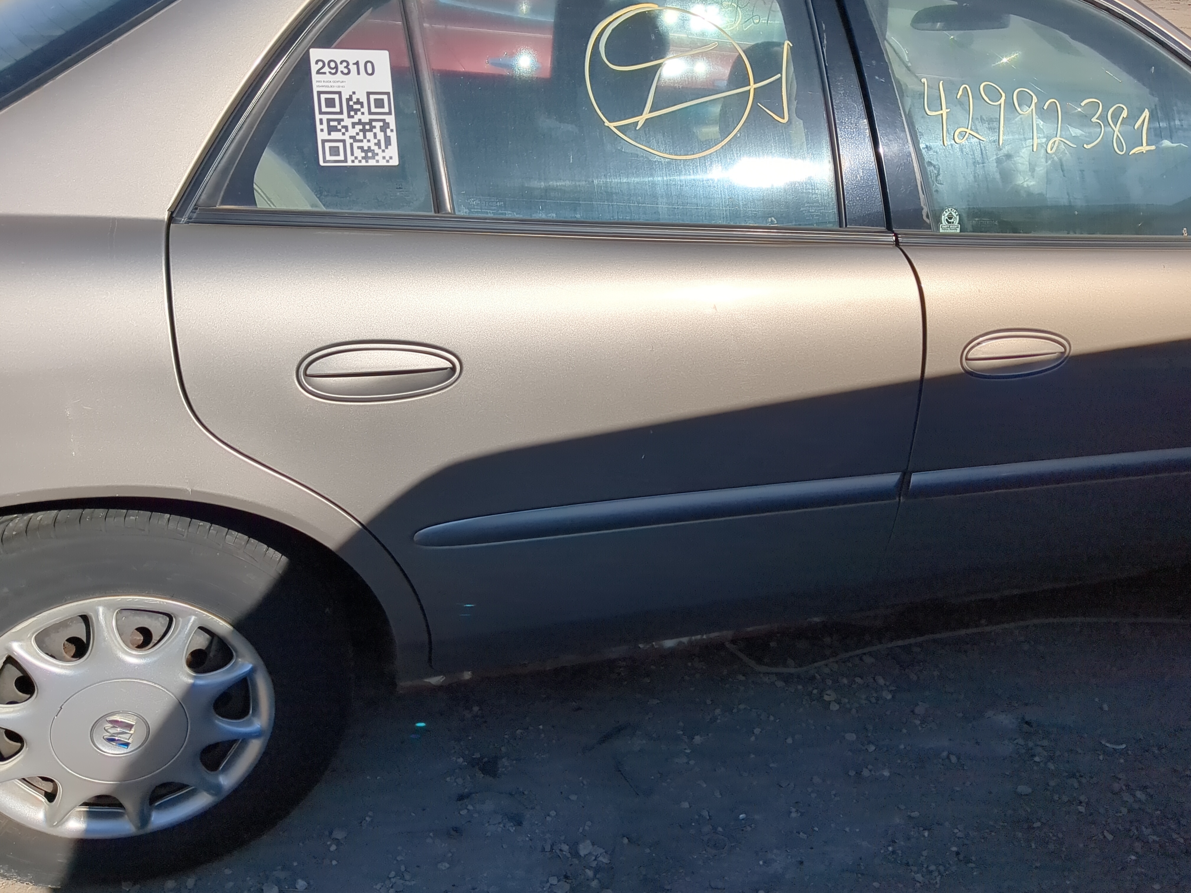 1997-2003 Buick Century Passenger Rear Door Oem 1222301 - Oemusedautoparts1.com