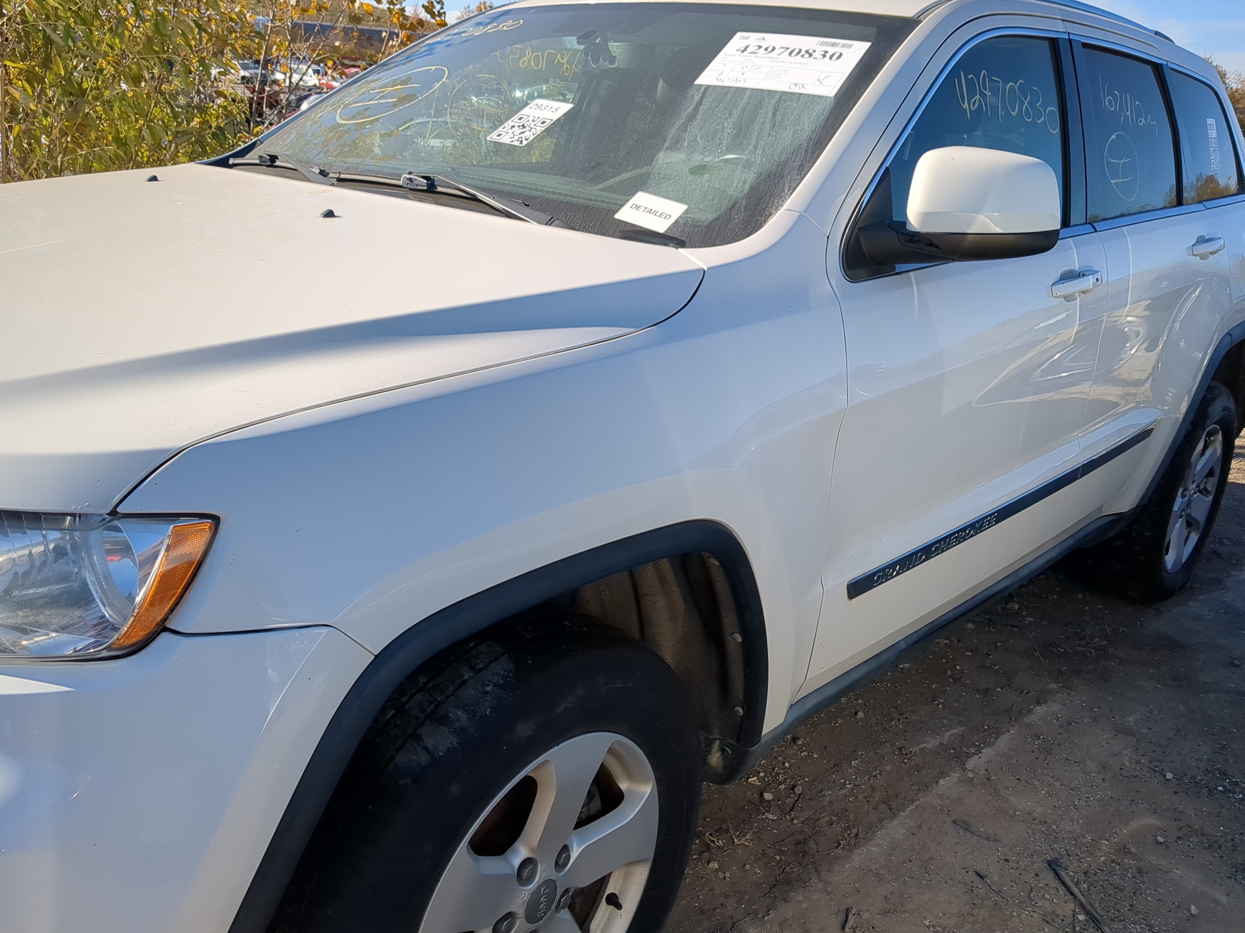 2011-2022 Jeep Grand Cherokee Driver Fender 1222394 - Oemusedautoparts1.com