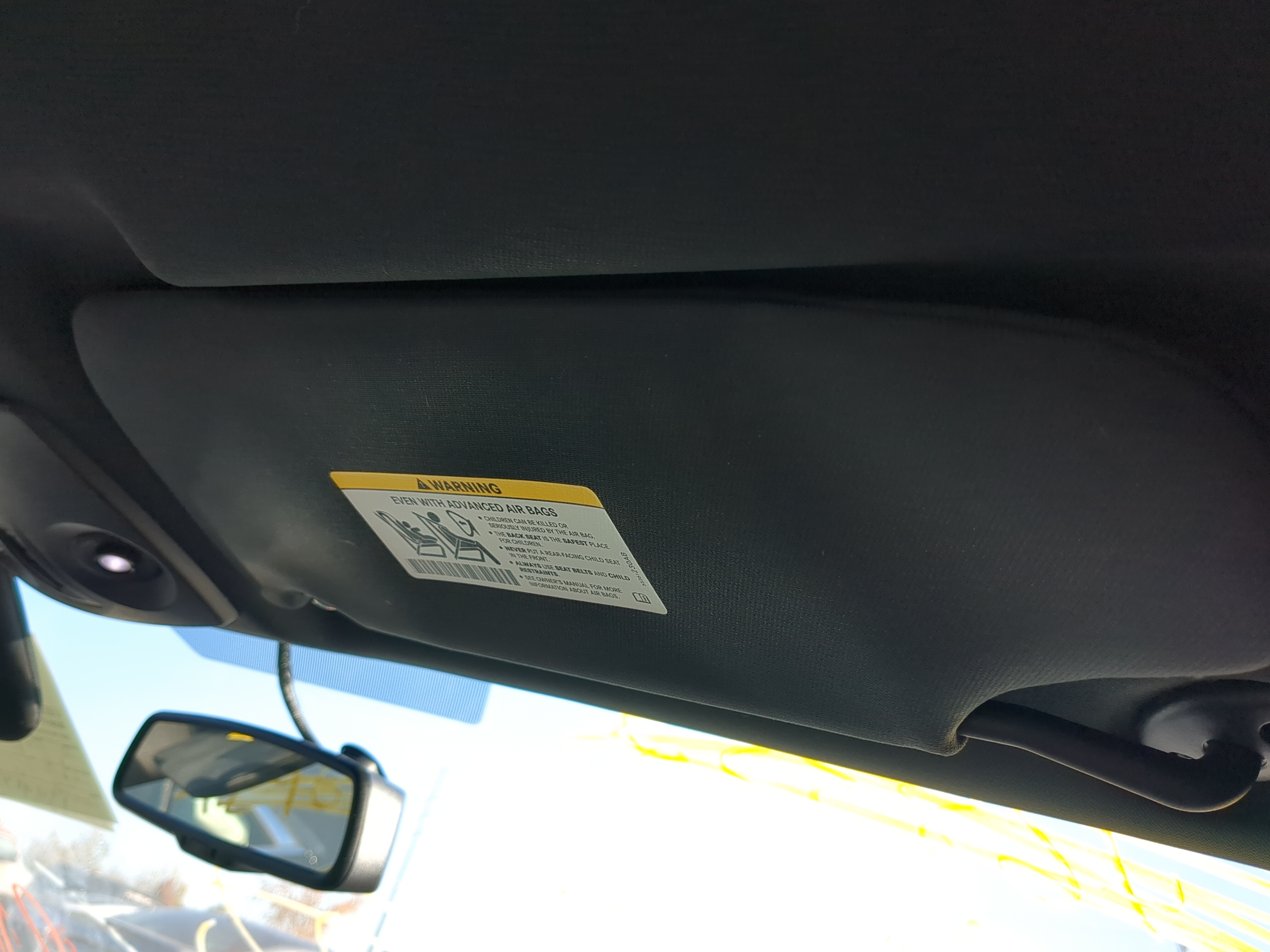 2011-2014 Dodge Avenger Passenger Sun Visor Mirror Right Sunvisor 1222611 - Oemusedautoparts1.com