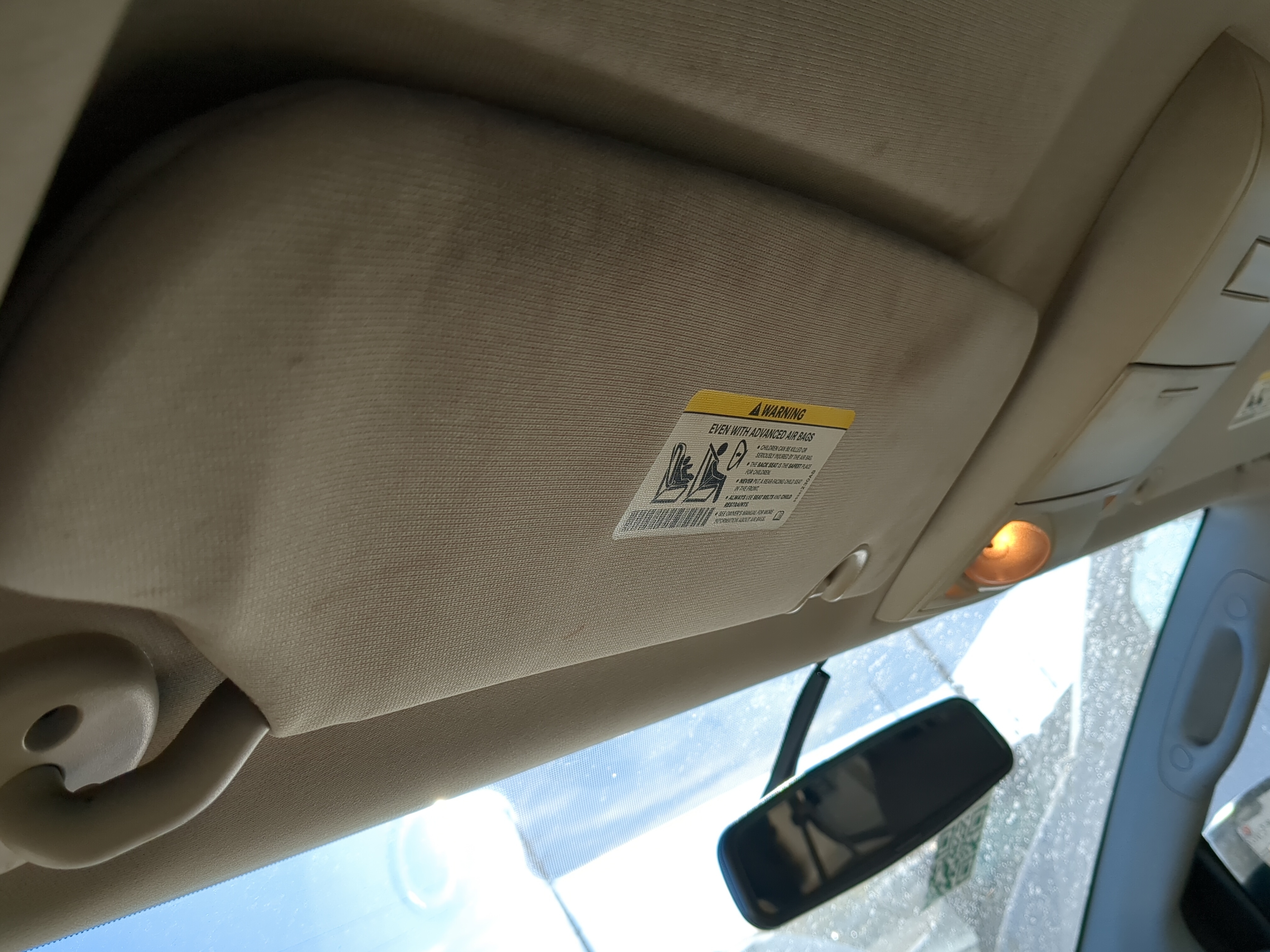 2011-2020 Dodge Grand Caravan Driver Sun Visor Mirror Left Sunvisor 1222778 - Oemusedautoparts1.com