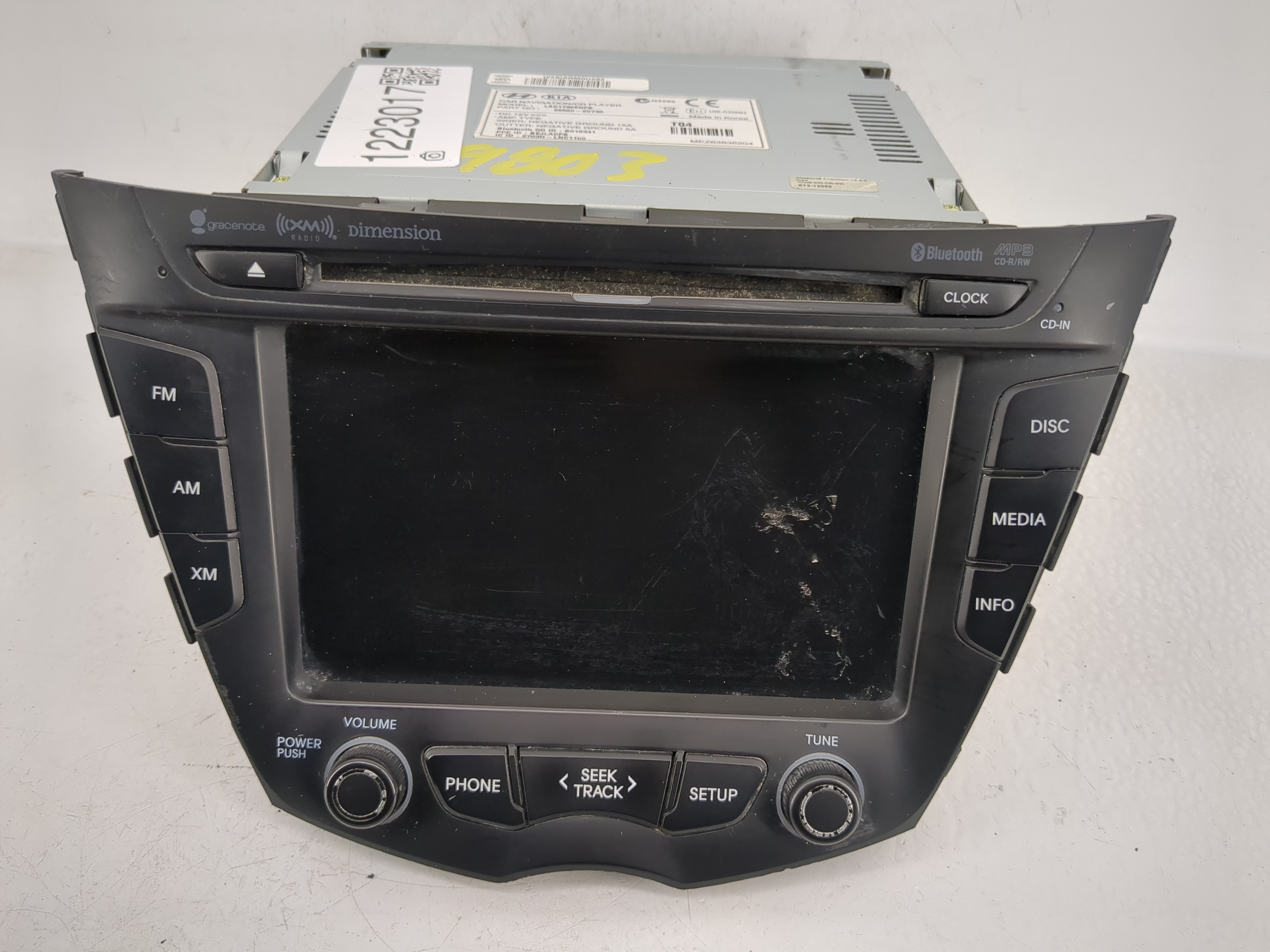 2012-2015 Hyundai Veloster Am Fm Cd Player Radio Receiver 1223017 - Oemusedautoparts1.com