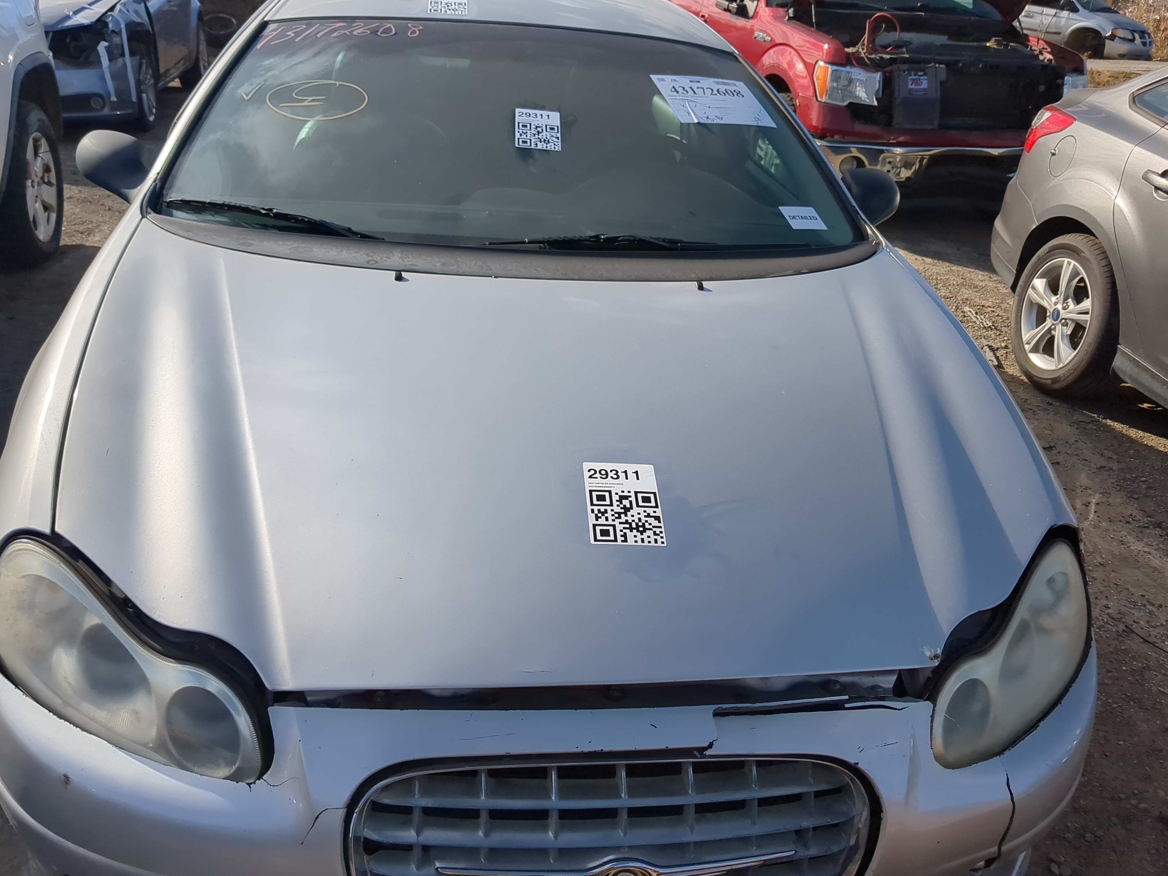 1998-2004 Chrysler Concorde Hood Oem 1223325 - Oemusedautoparts1.com