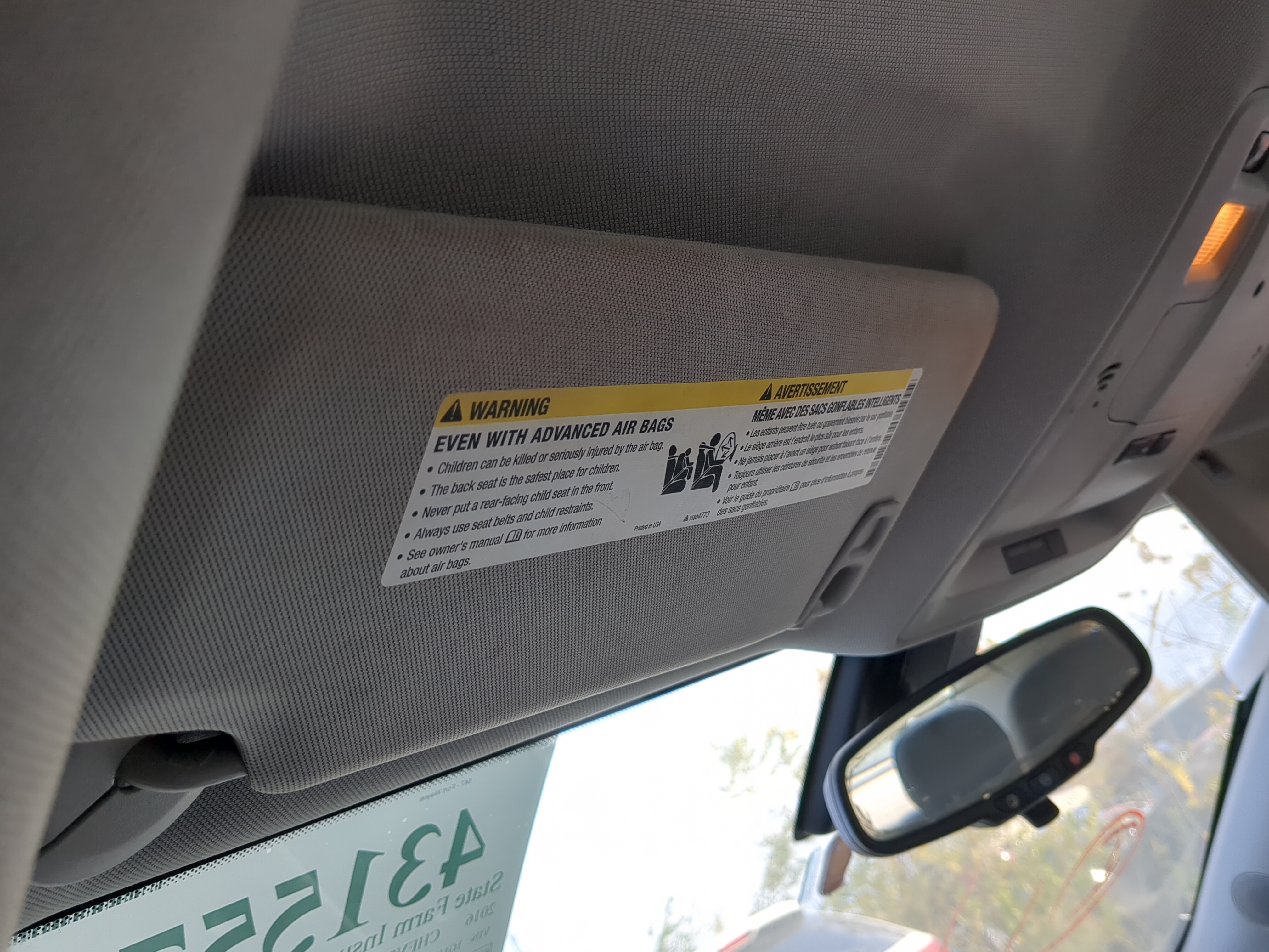 Chevrolet Malibu Limited Driver Sun Visor Mirror Left Sunvisor 1223498 - Oemusedautoparts1.com