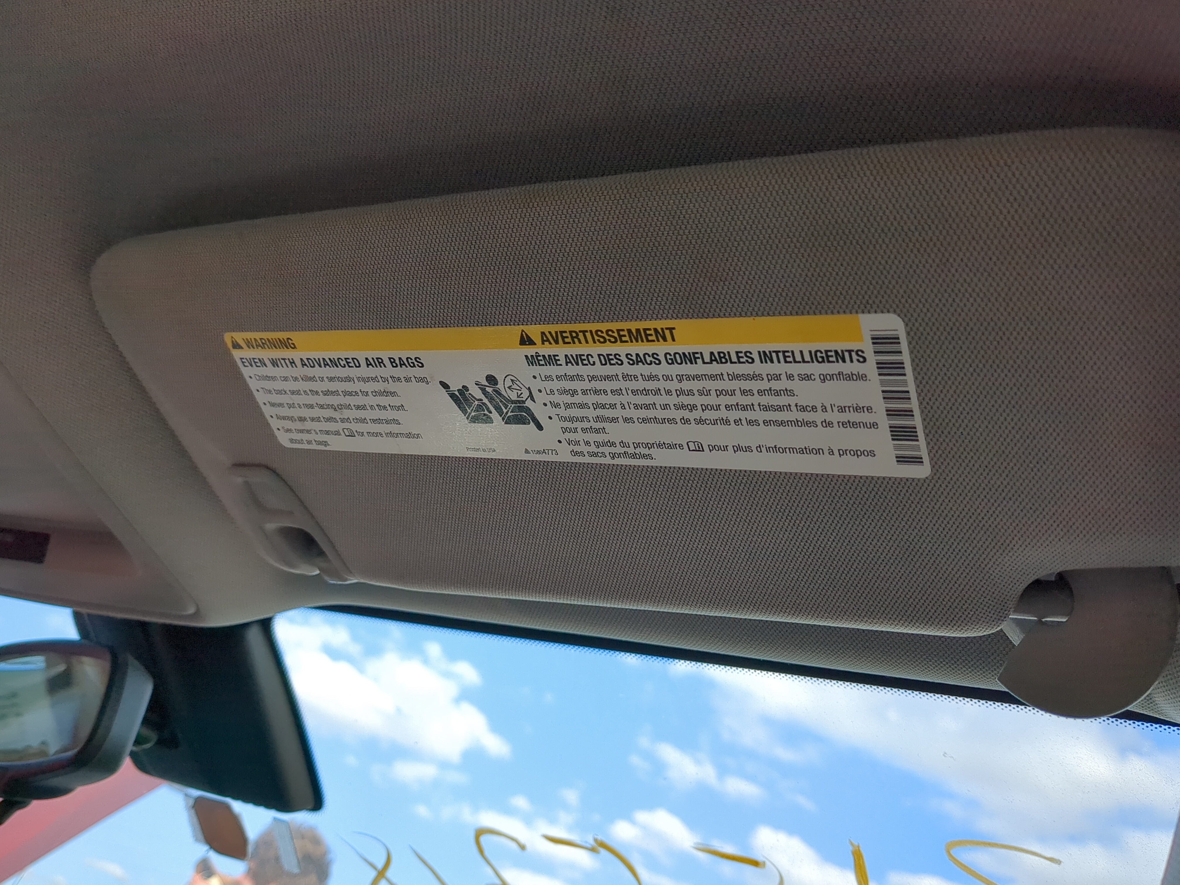 Chevrolet Malibu Limited Passenger Sun Visor Mirror Right Sunvisor 1223508 - Oemusedautoparts1.com