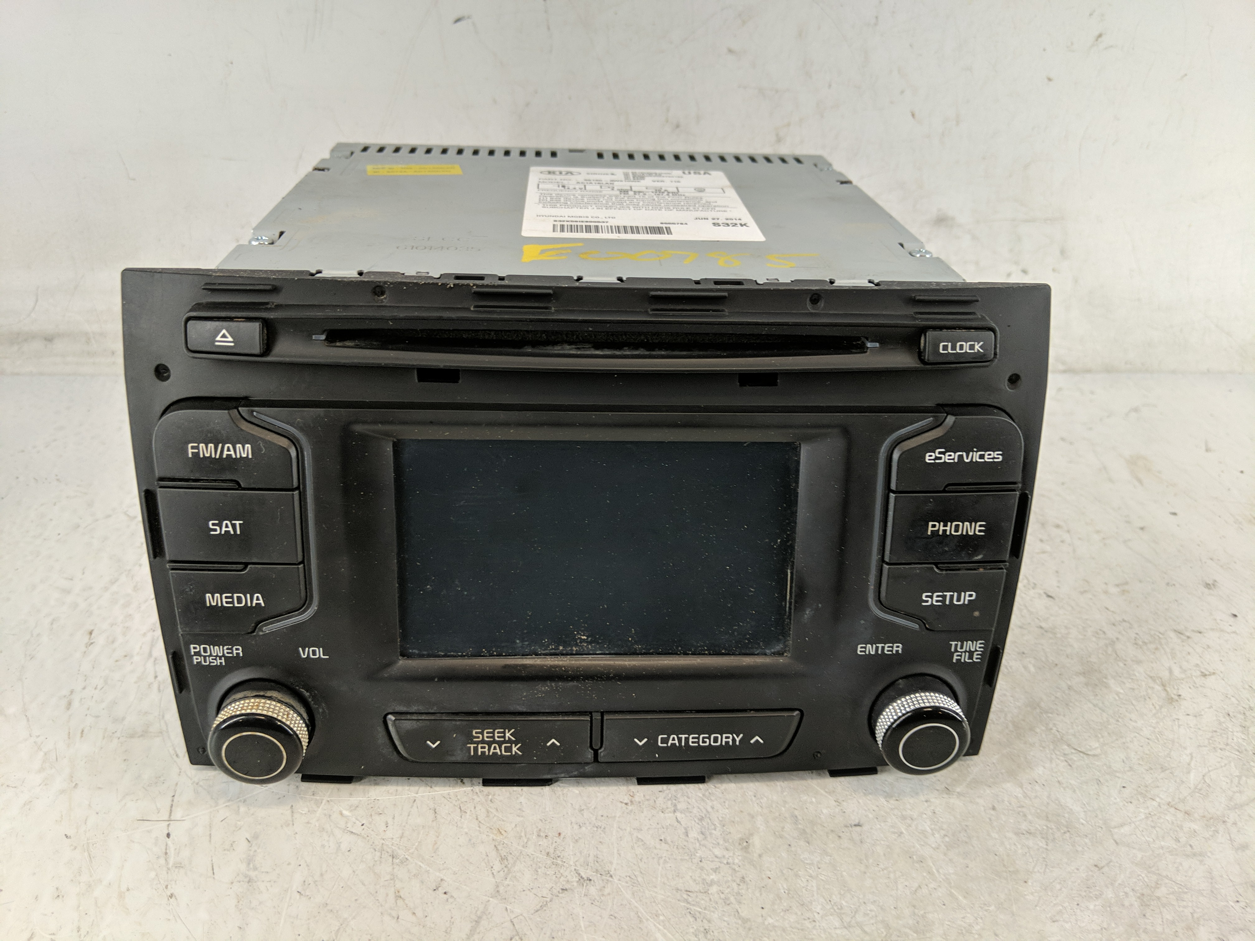 2014-2016 Kia Sportage Am Fm Cd Player Radio Receiver 1223704 - Oemusedautoparts1.com