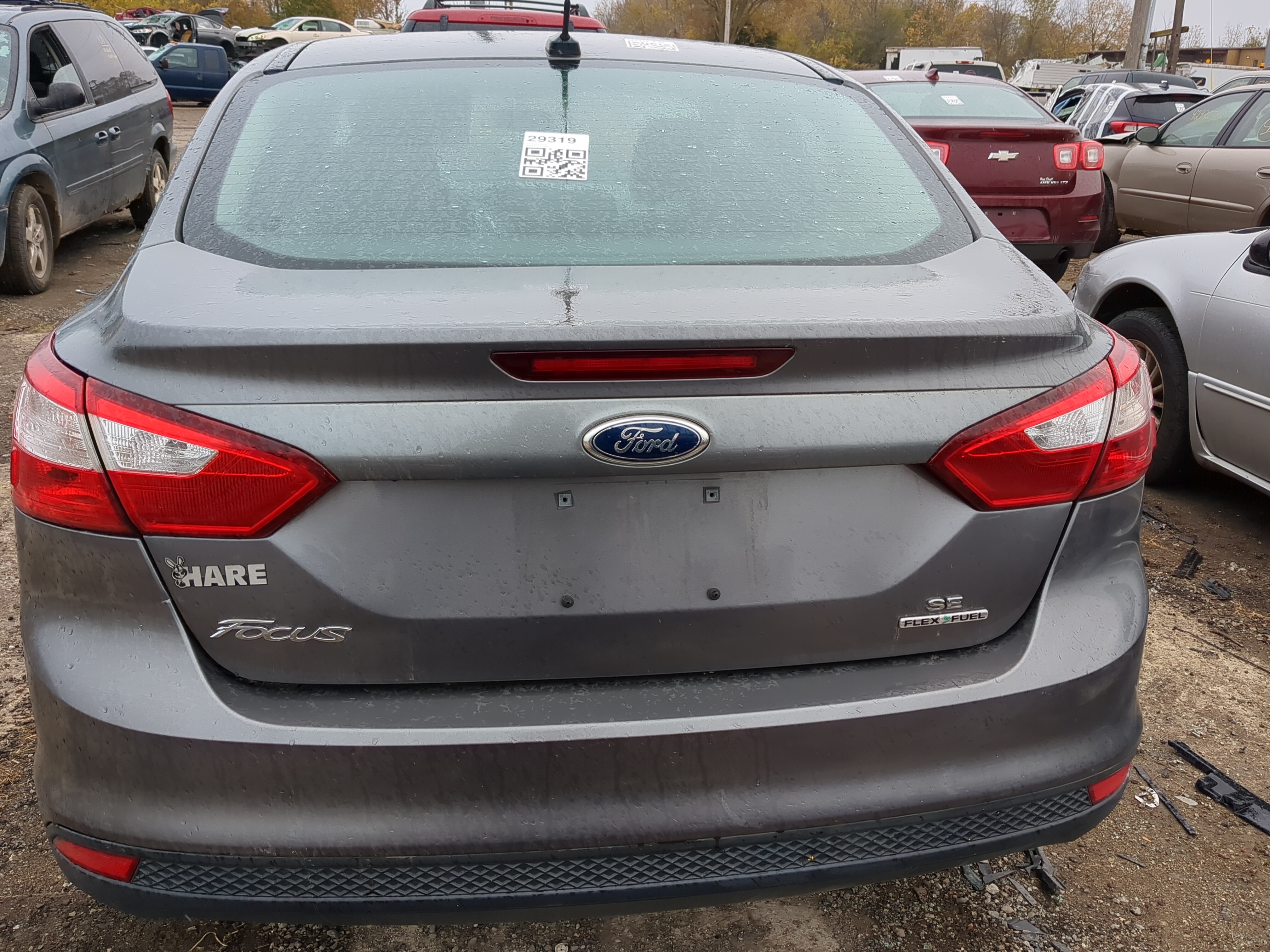 2012-2014 Ford Focus Trunk/decklid/hatch/tailgate Oem 1224072 - Oemusedautoparts1.com