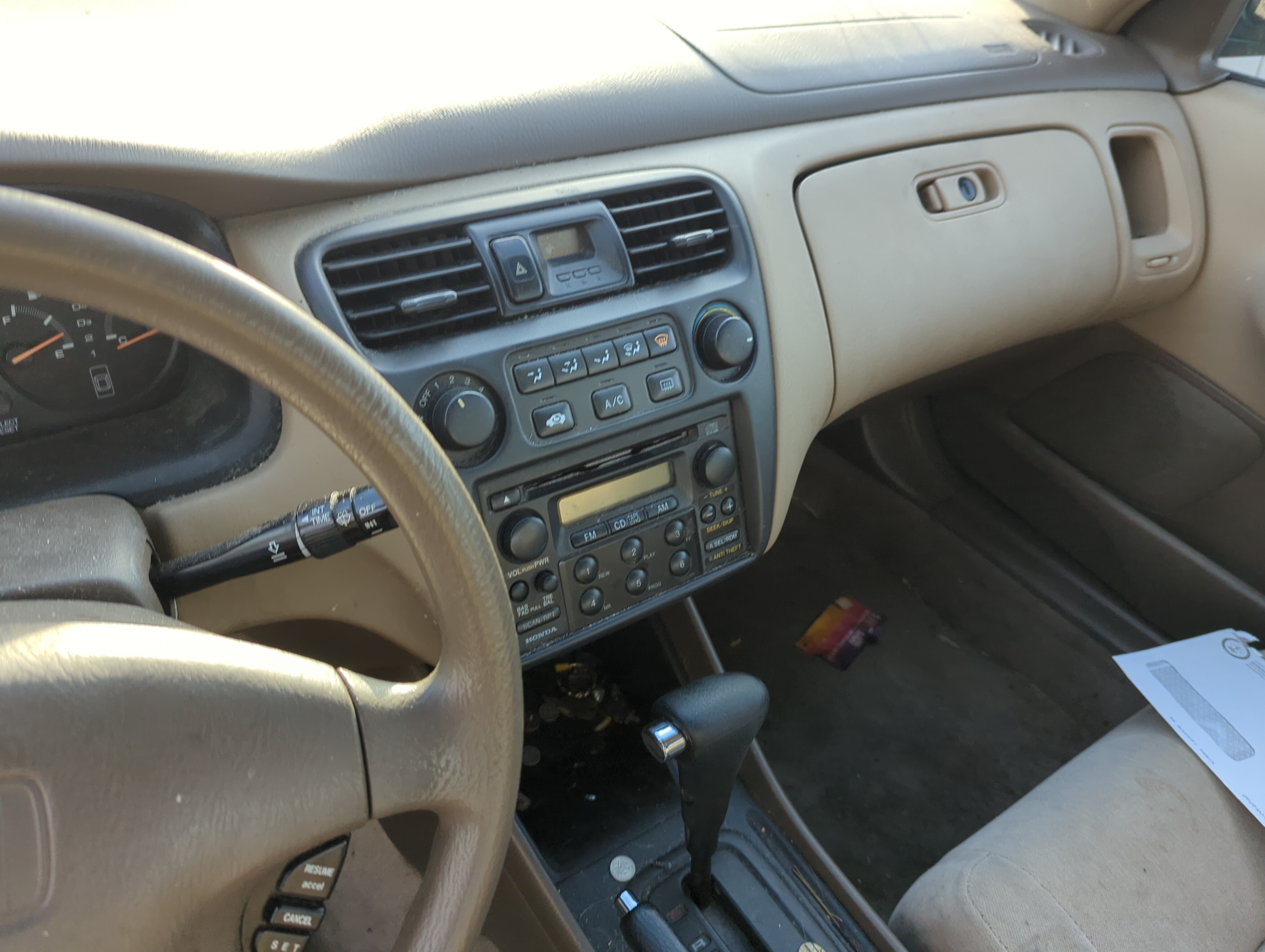 1998-2000 Honda Accord Ac Heater Climate Control 1224849 - Oemusedautoparts1.com