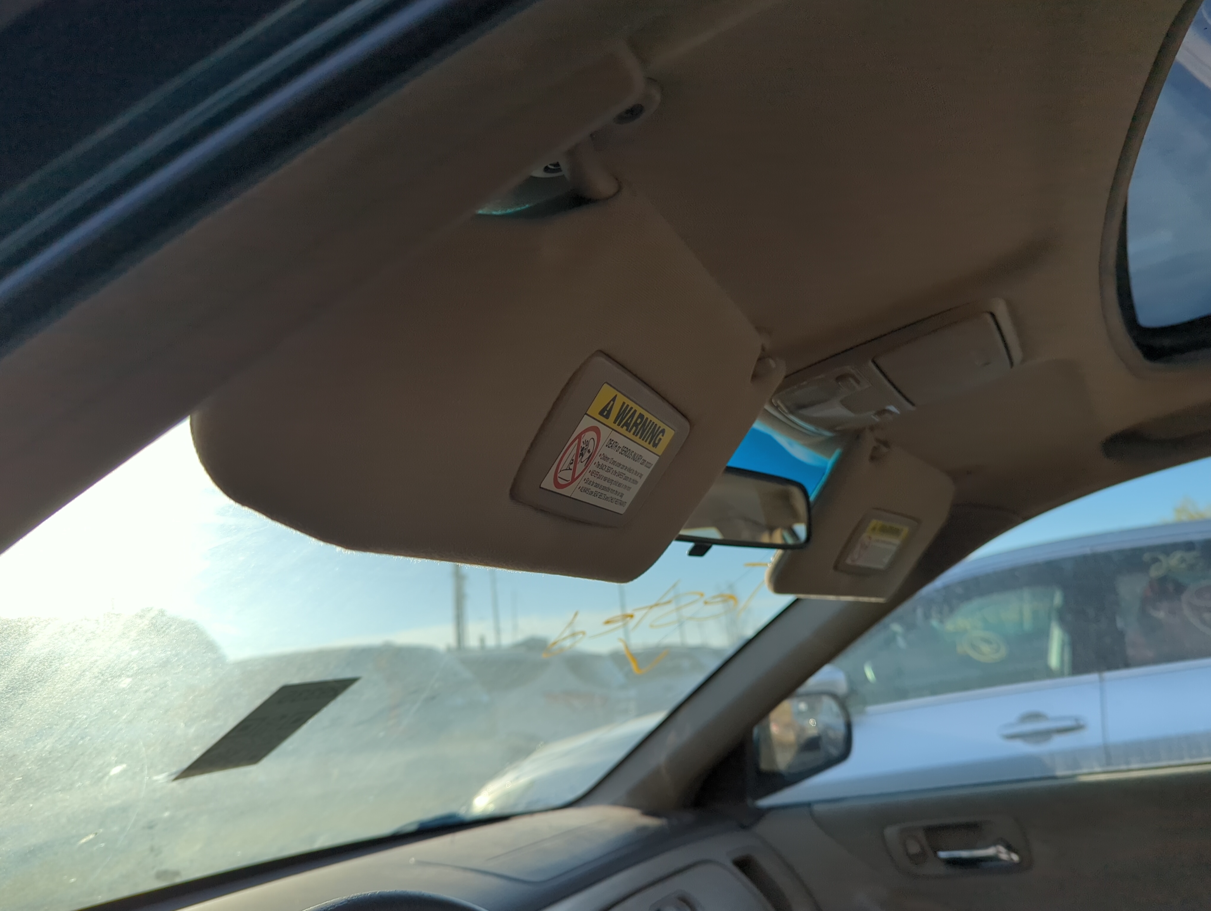 1998-2002 Honda Accord Driver Sun Visor Mirror Left Sunvisor 1224876 - Oemusedautoparts1.com