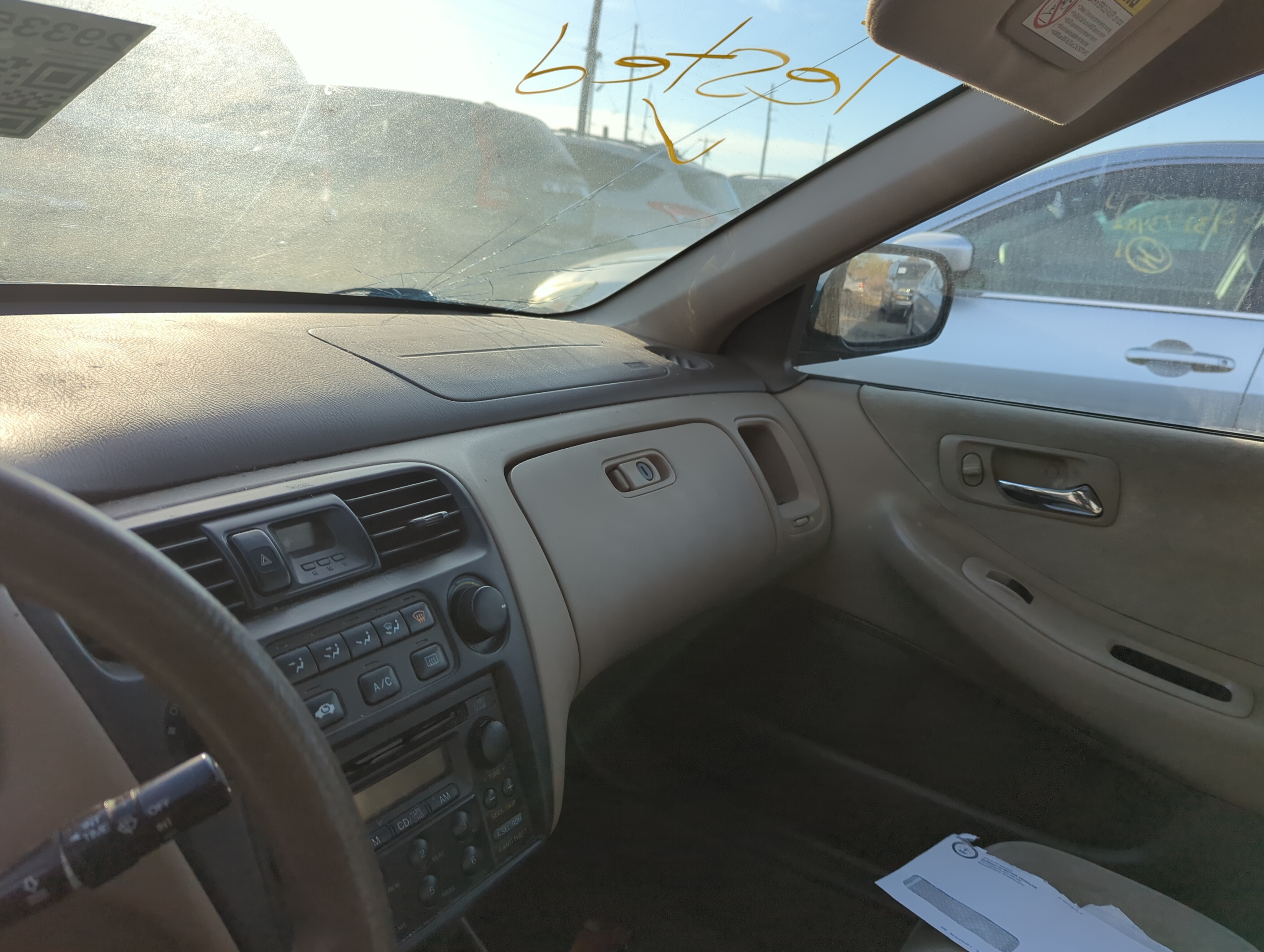 2000-2002 Honda Accord Air Bag Passenger Right Dashboard Oem 1224958 - Oemusedautoparts1.com