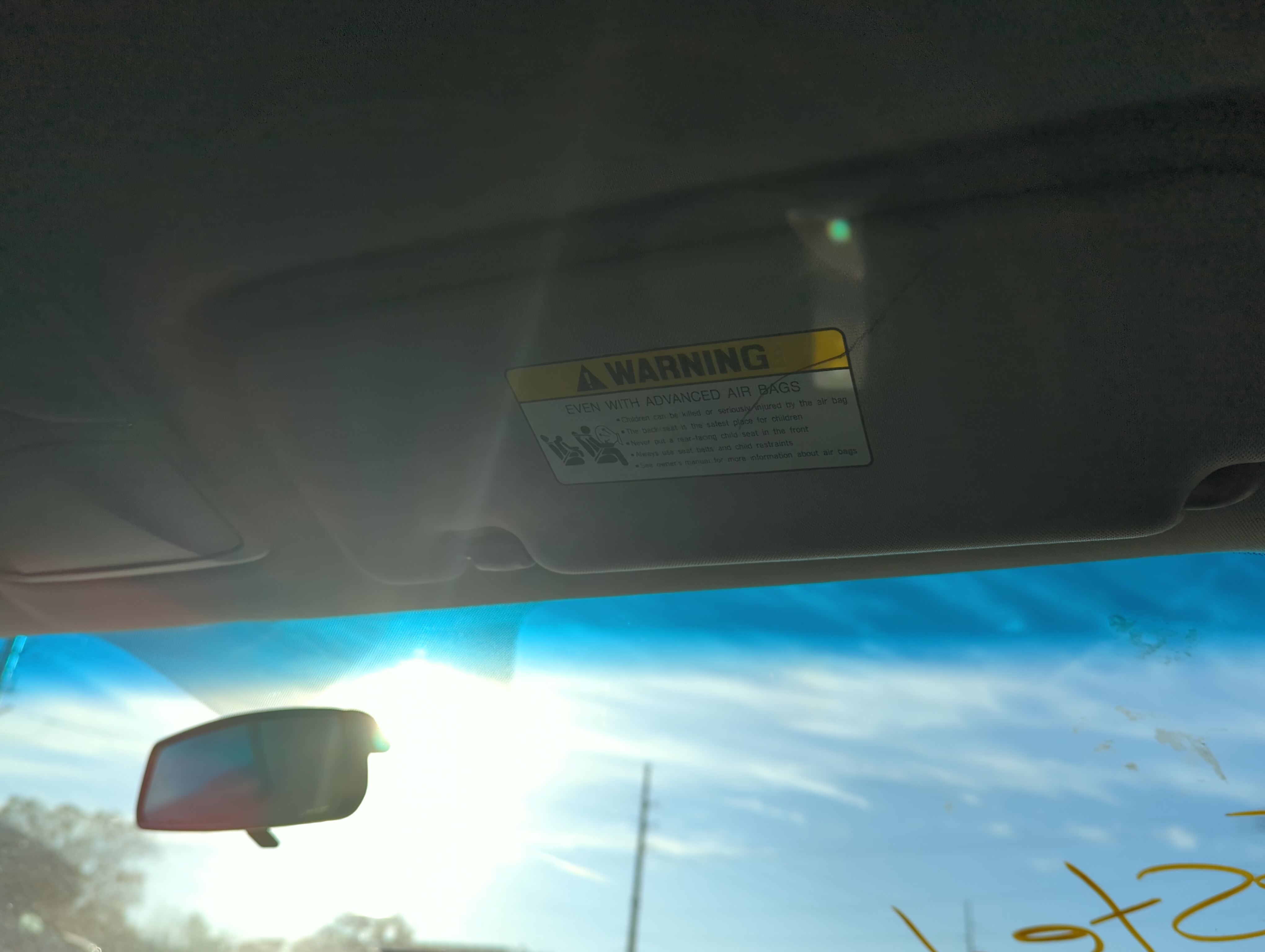 Picture of 2011-2015 Hyundai Sonata Passenger Sun Visor Mirror Right Sunvisor 1225124