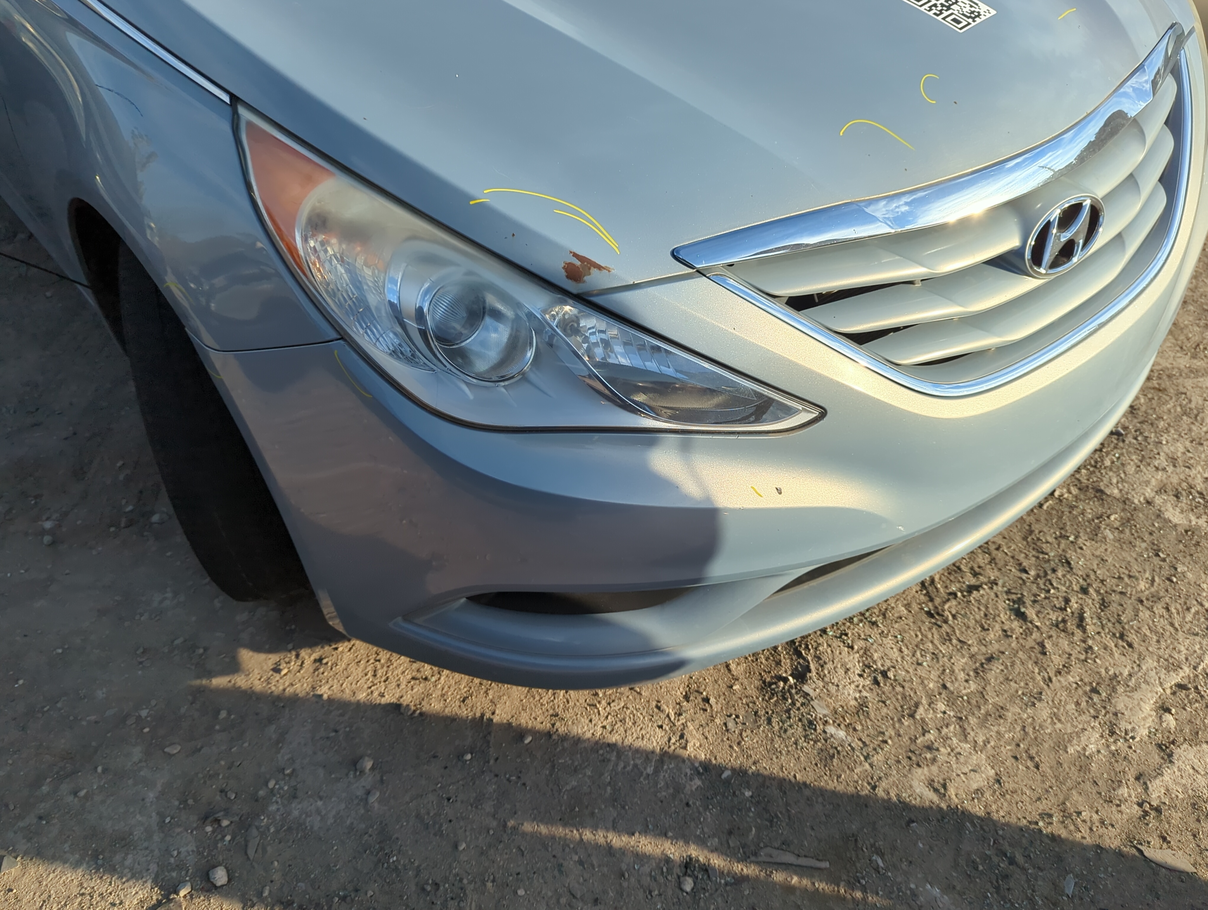 2011-2013 Hyundai Sonata Front Bumper - Oem 1225178 - Oemusedautoparts1.com