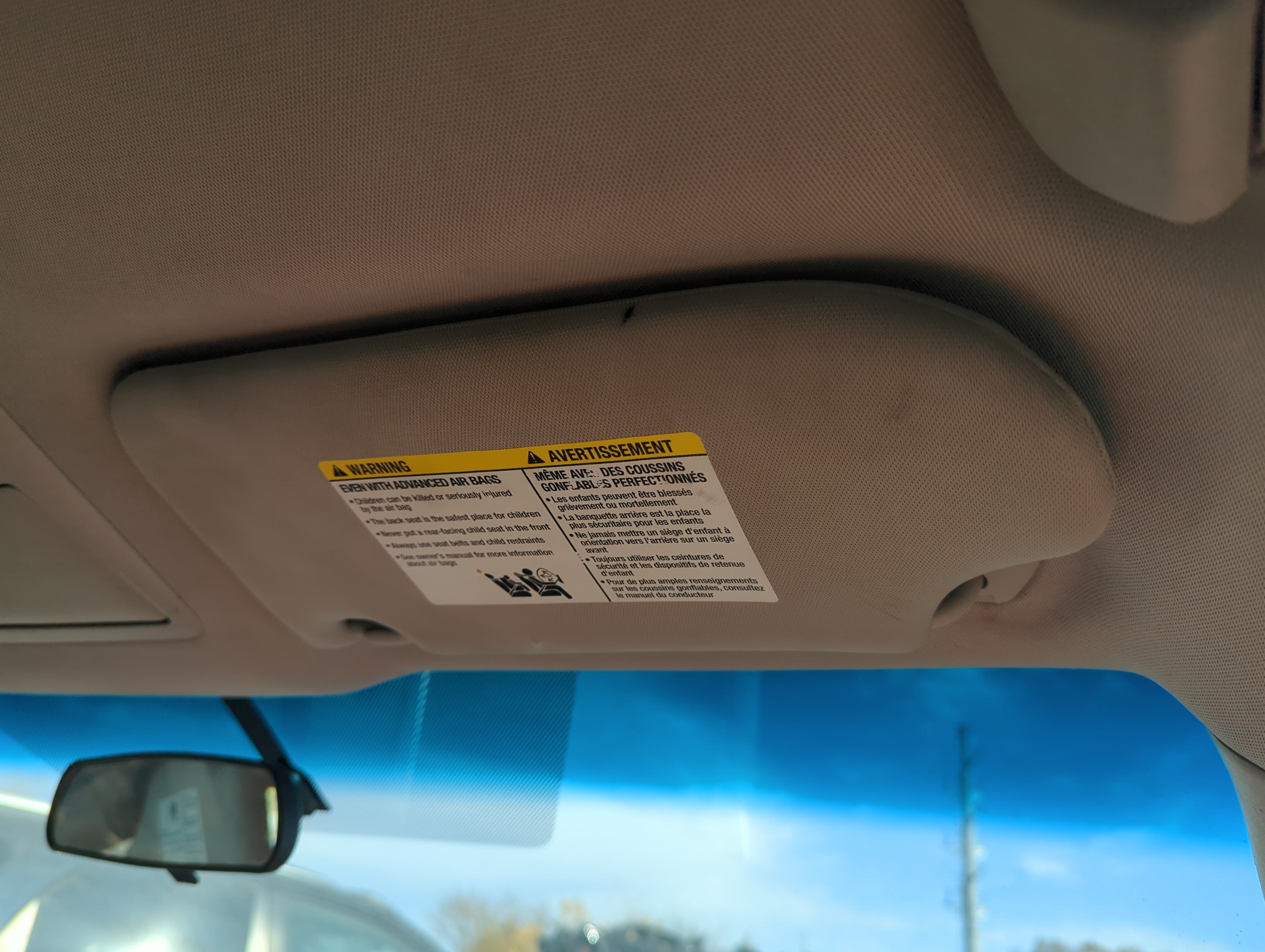 Picture of 2013-2018 Nissan Altima Passenger Sun Visor Mirror Right Sunvisor 1225432