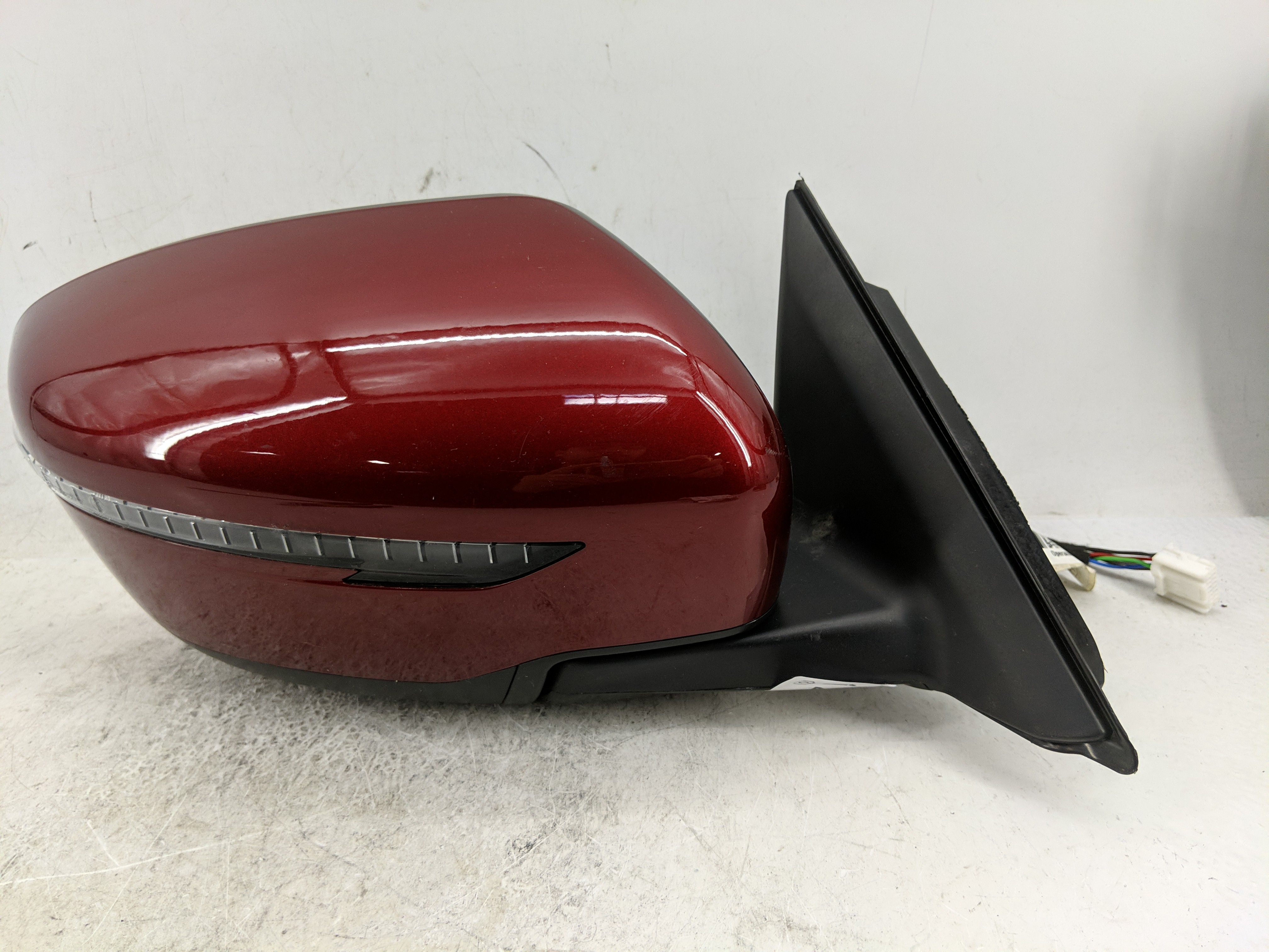 Picture of 2017-2020 Nissan Rogue Passenger Right Side View Power Door Mirror Red 1226309