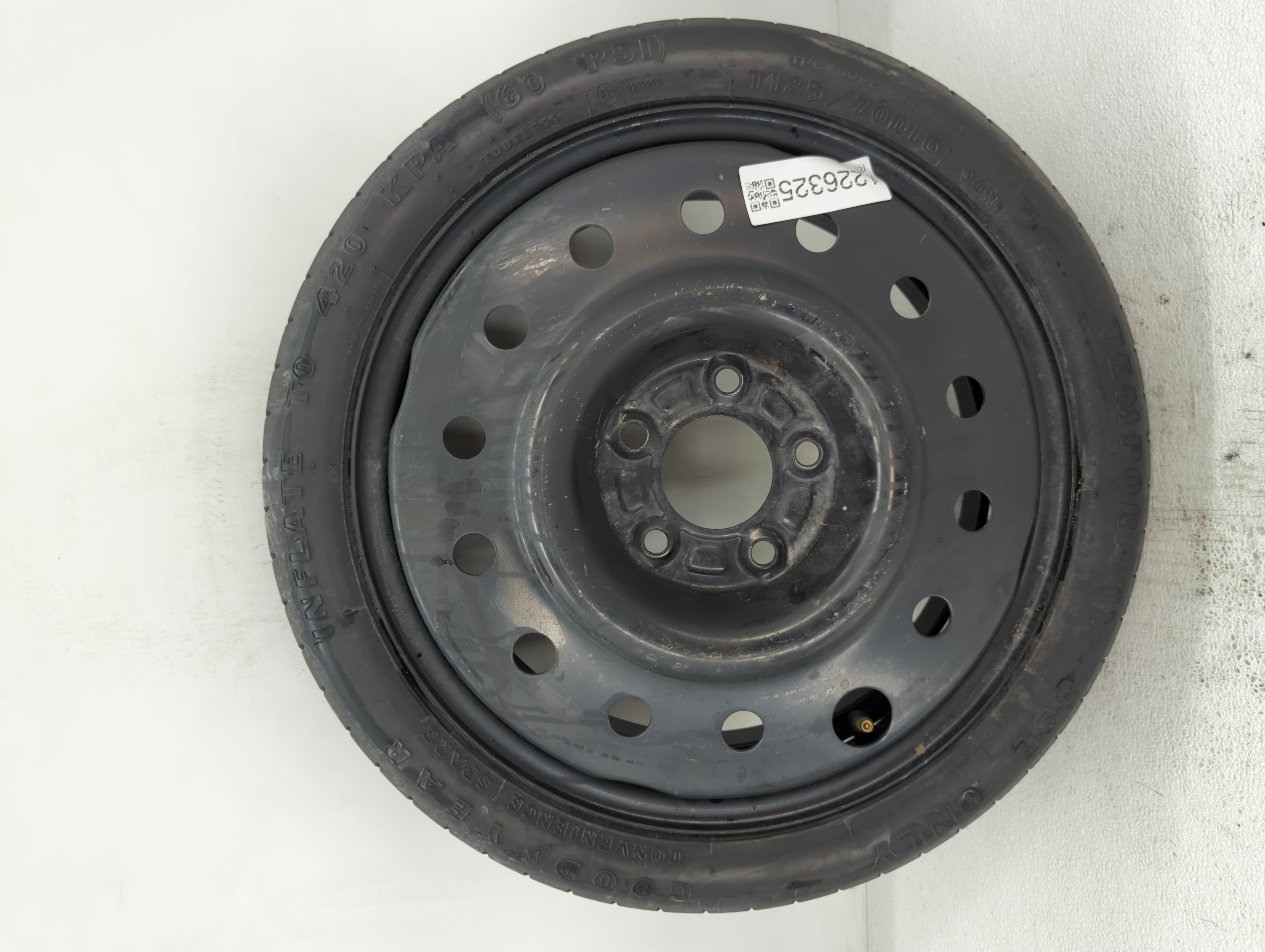 Picture of 2006-2015 Hyundai Tucson Spare Donut Tire Wheel Rim Oem 1226325