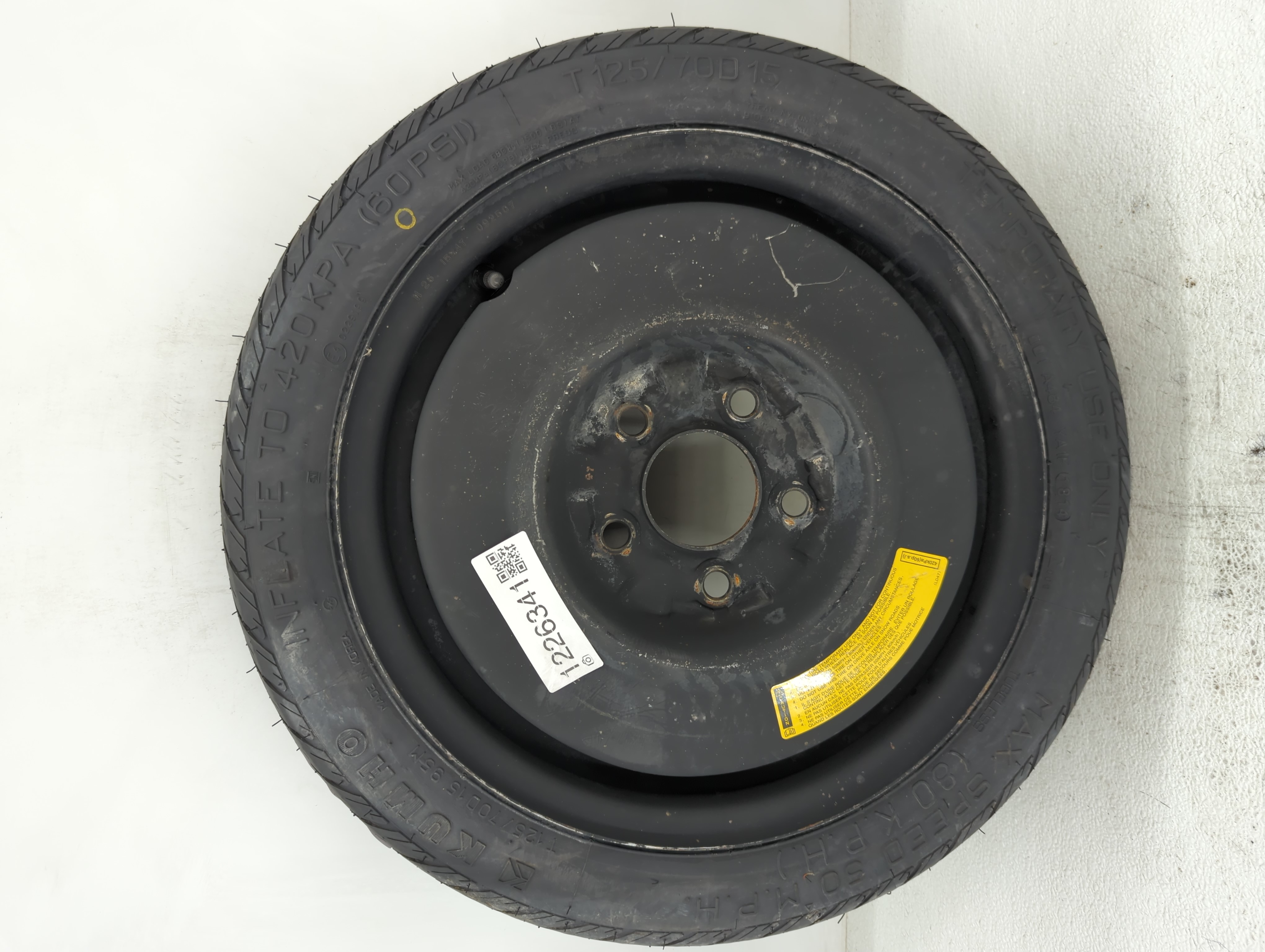 2006-2011 Honda Civic Spare Donut Tire Wheel Rim Oem 1226341 - Oemusedautoparts1.com