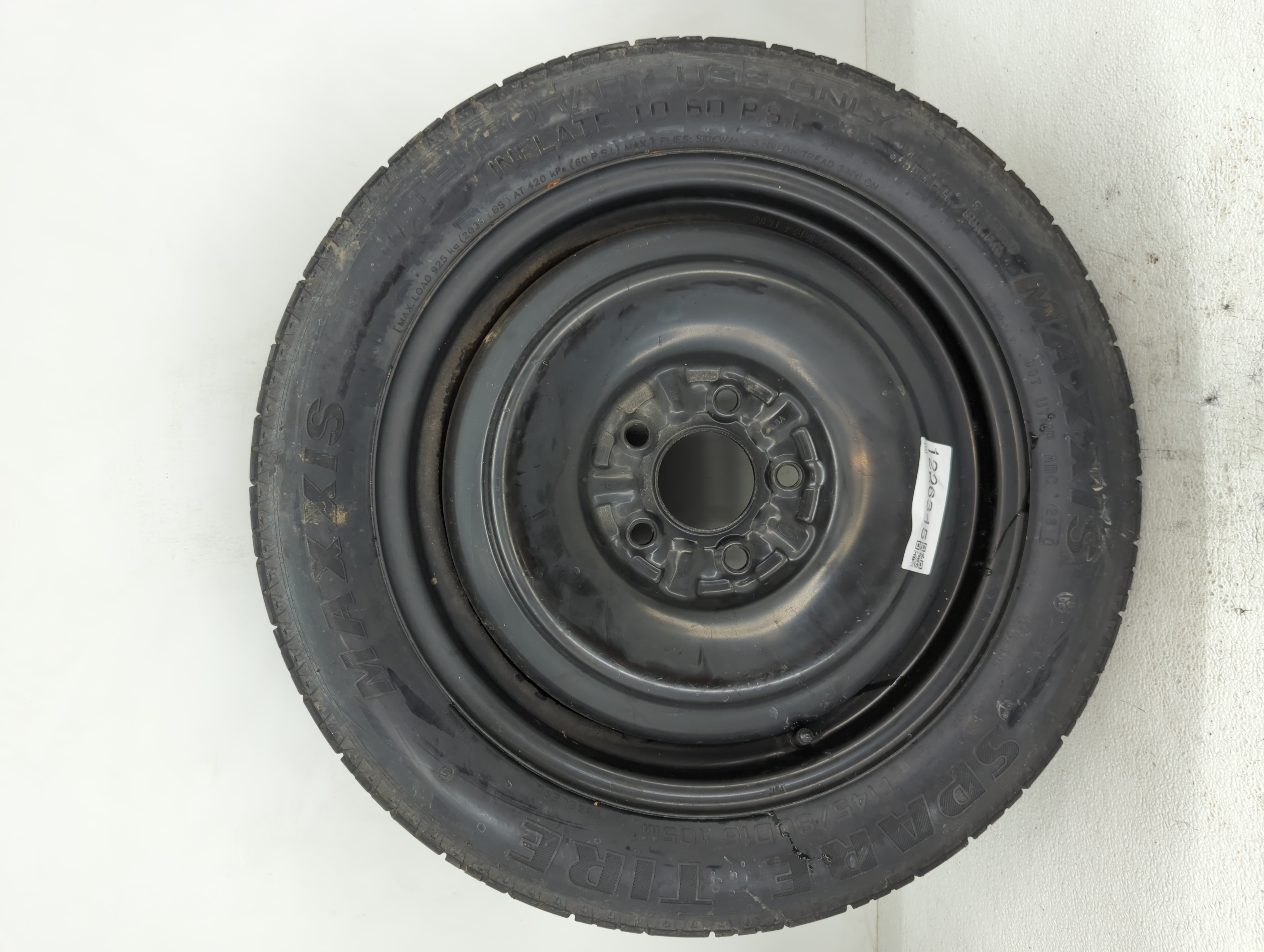 Picture of 2010-2012 Lincoln Mkz Spare Donut Tire Wheel Rim Oem 1226345